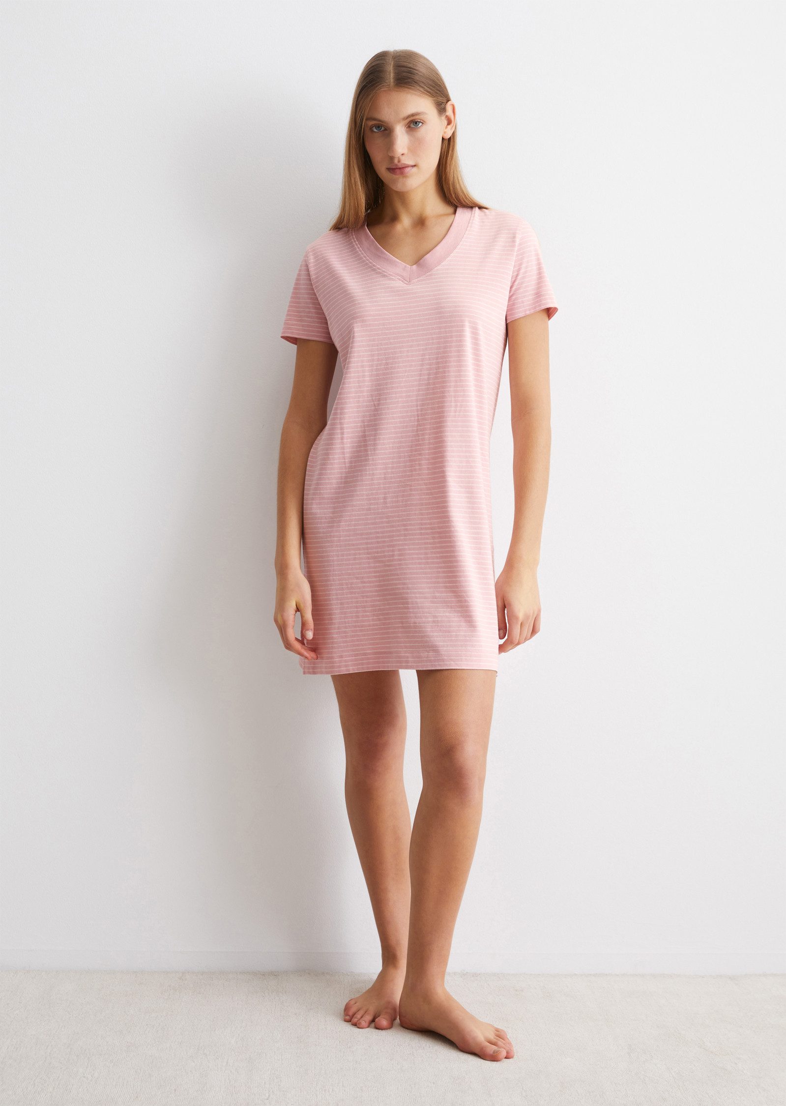 Marc O'Polo Jerseykleid V-Ausschnitt, Kurzarm