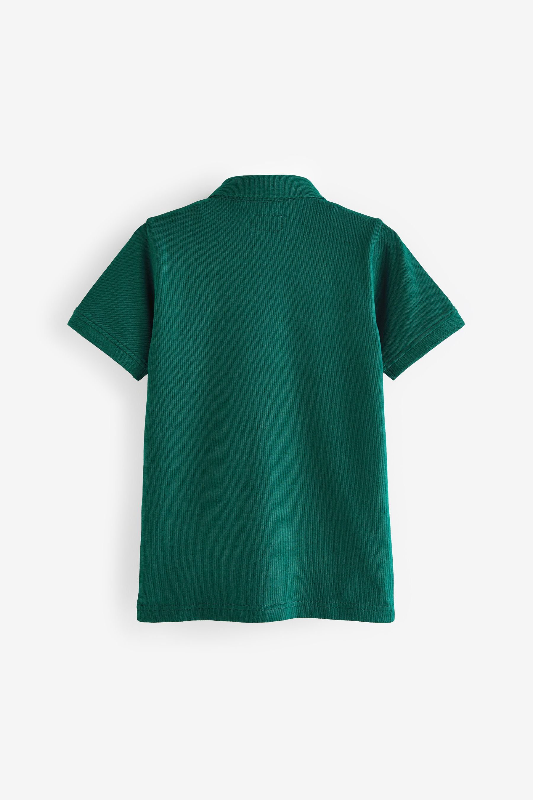 Next Poloshirt Kurzärmeliges Polo-Shirt Green Dark (1-tlg)
