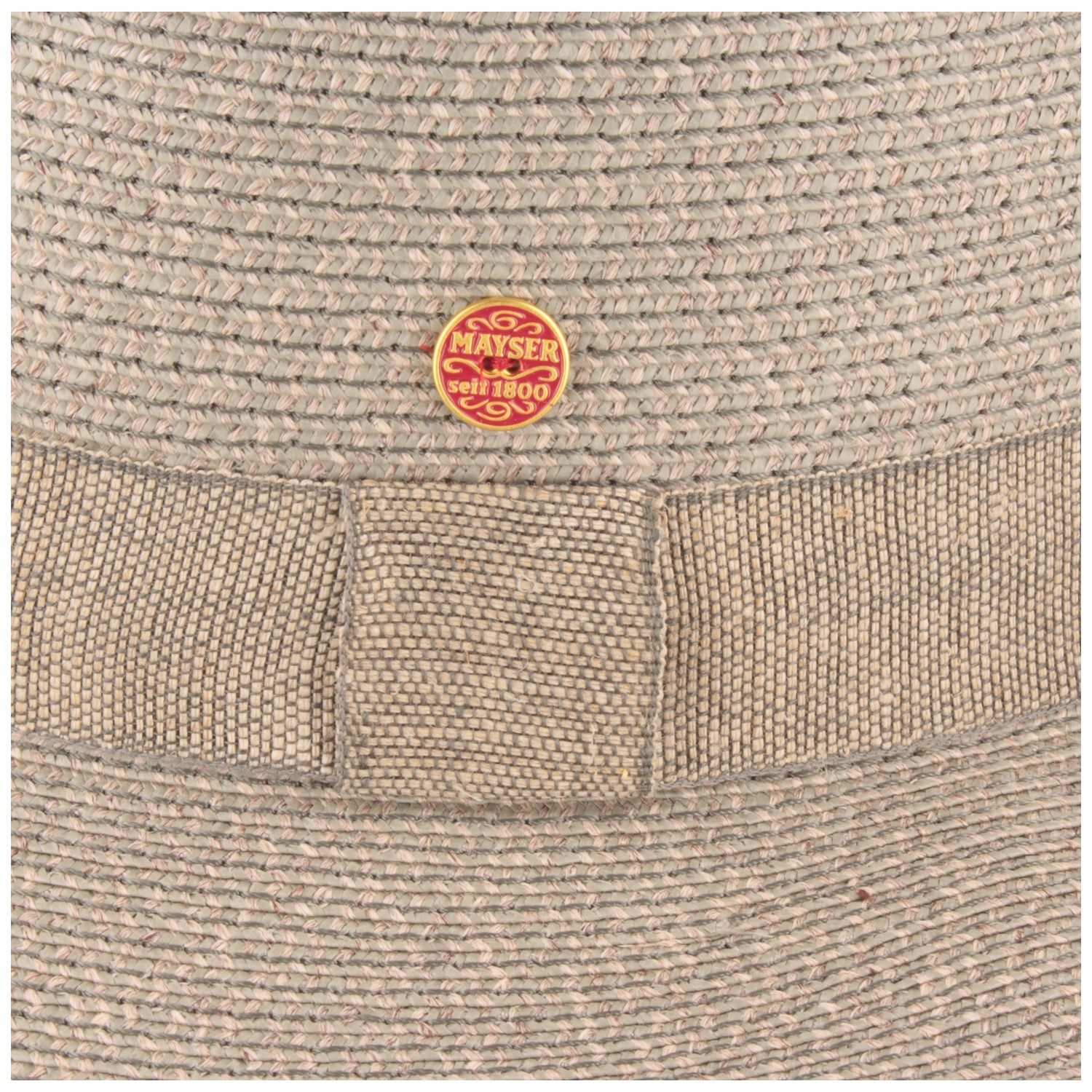 Mayser Strohhut Knautschbarer Trilby Maleo mit UV-Schutz 80+ im unifarbenen Look