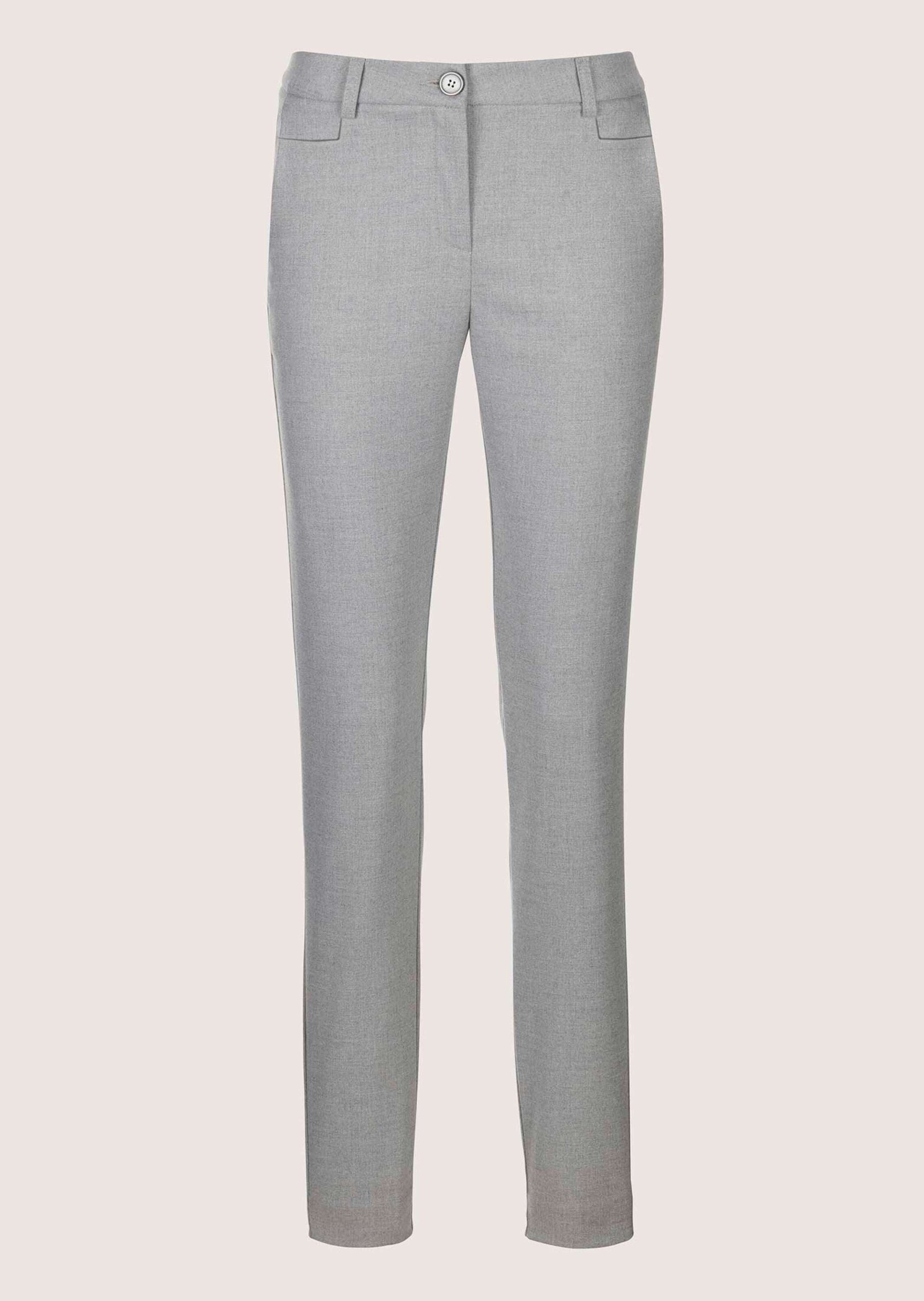Stoffhose Schlanke Stretch-Hose mit Formbund