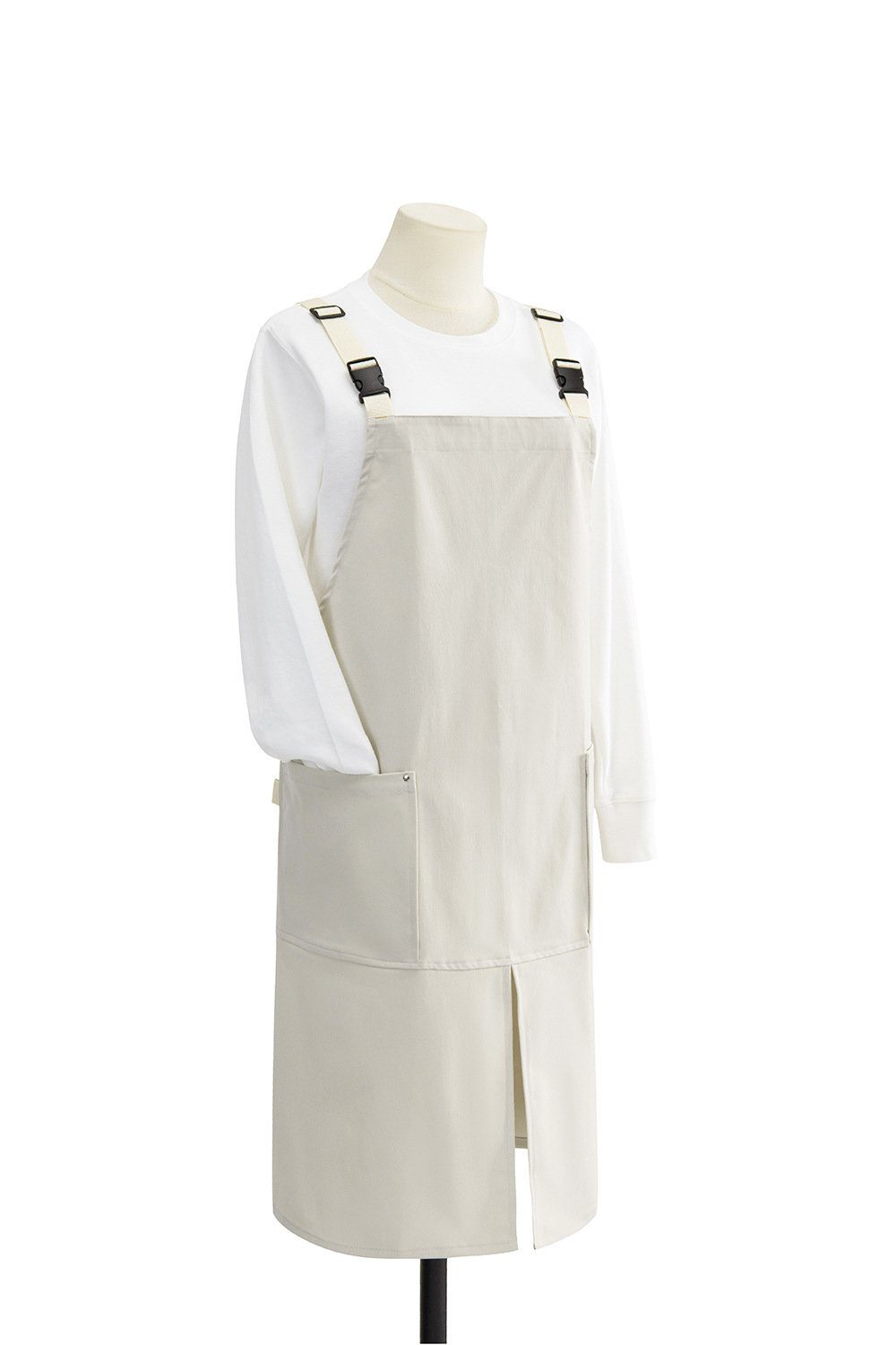 BlauCoastal Kochschürze Leinenschürze mit Taschen, Damen Herren Grill Malerei Kochen verstellbare Schürze, Unisex