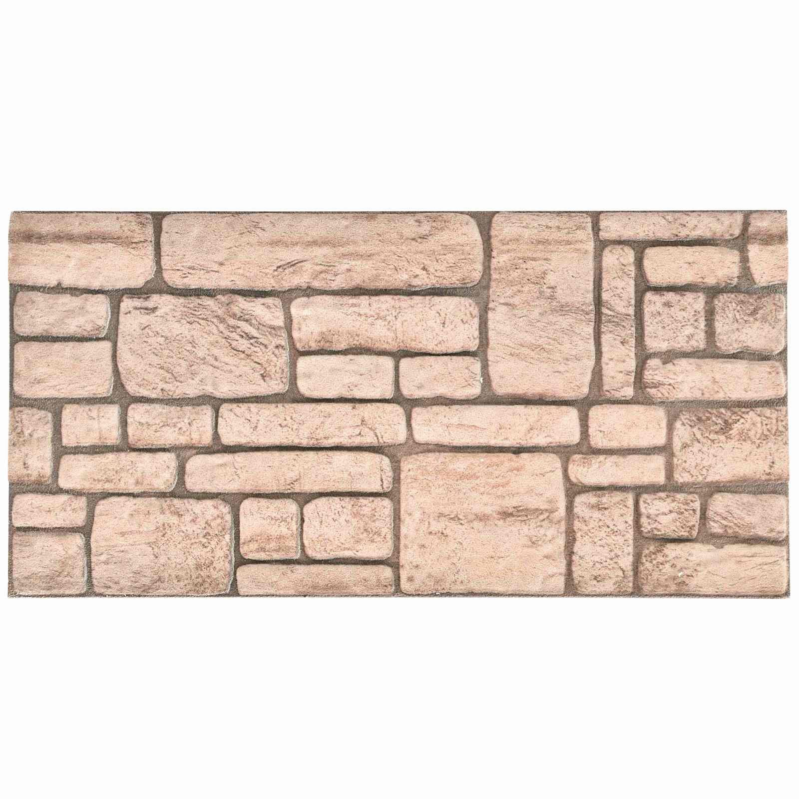 vidaXL Wandpaneel Wandpaneele 10 pcs Beige 100 x 50 cm EPS-Schaum, (10-tlg)