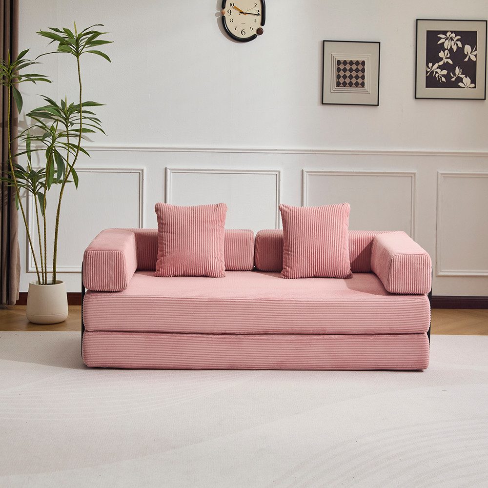 Leawin Sofa 4-in-1 Wohnzimmersofa mit Bettfunktion günstig online kaufen