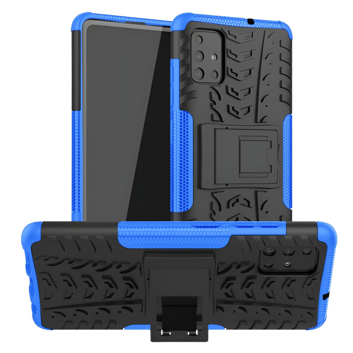 betterfon Handyhülle für Samsung Galaxy Robuste Outdoor Schutzhülle Panzer Case, Stoßfeste Dual-Layer Hülle mit Kickstand kratzfest und formstabil