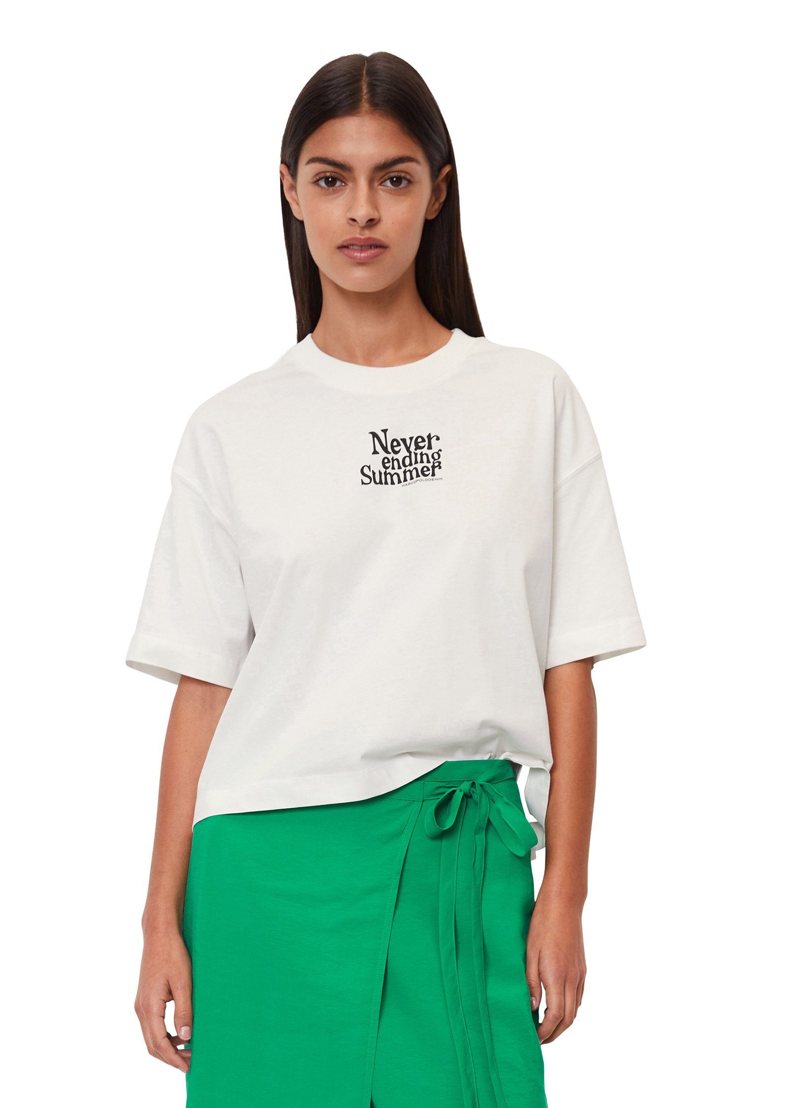 Marc O'Polo DENIM T-Shirt aus Organic Cotton weiß | T-Shirts
