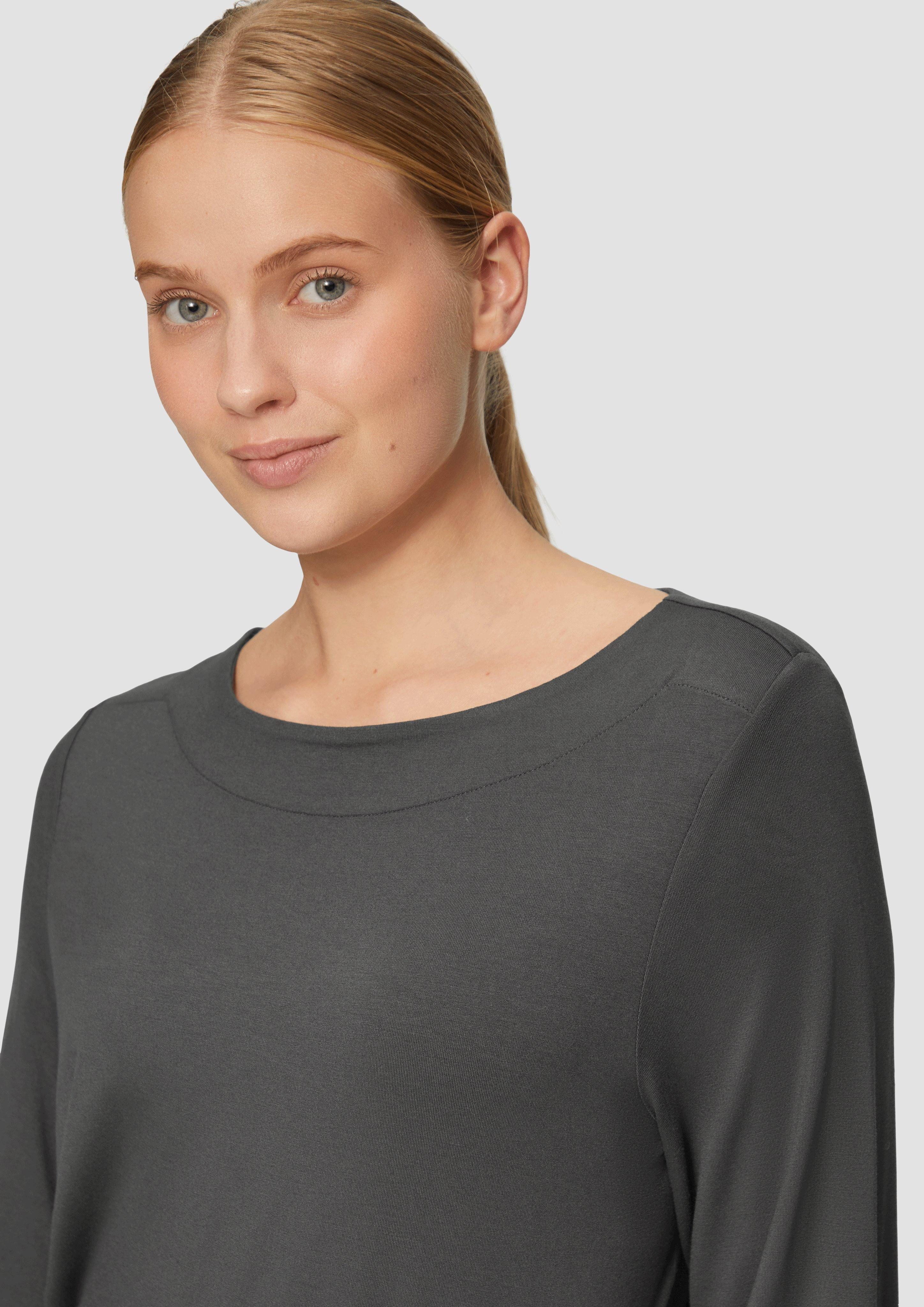 s.Oliver Langarmshirt Langarmshirt mit U-Boot-Ausschnitt im günstig online kaufen