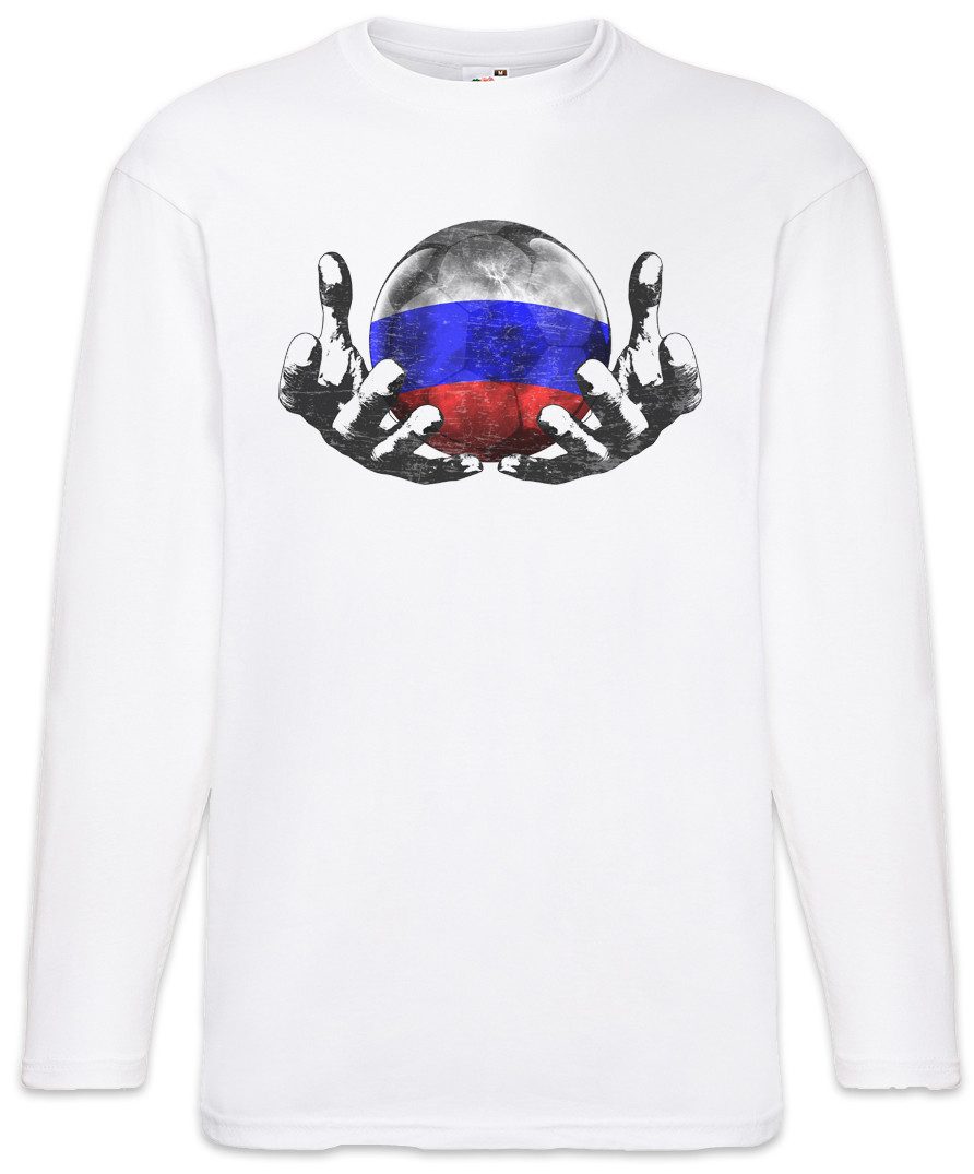 Urban Backwoods Langarmshirt Russia Football Magic Ball Langarm T-Shirt Russland Russisch Fahne (1-tlg) Russian Fußball Russische Fussball