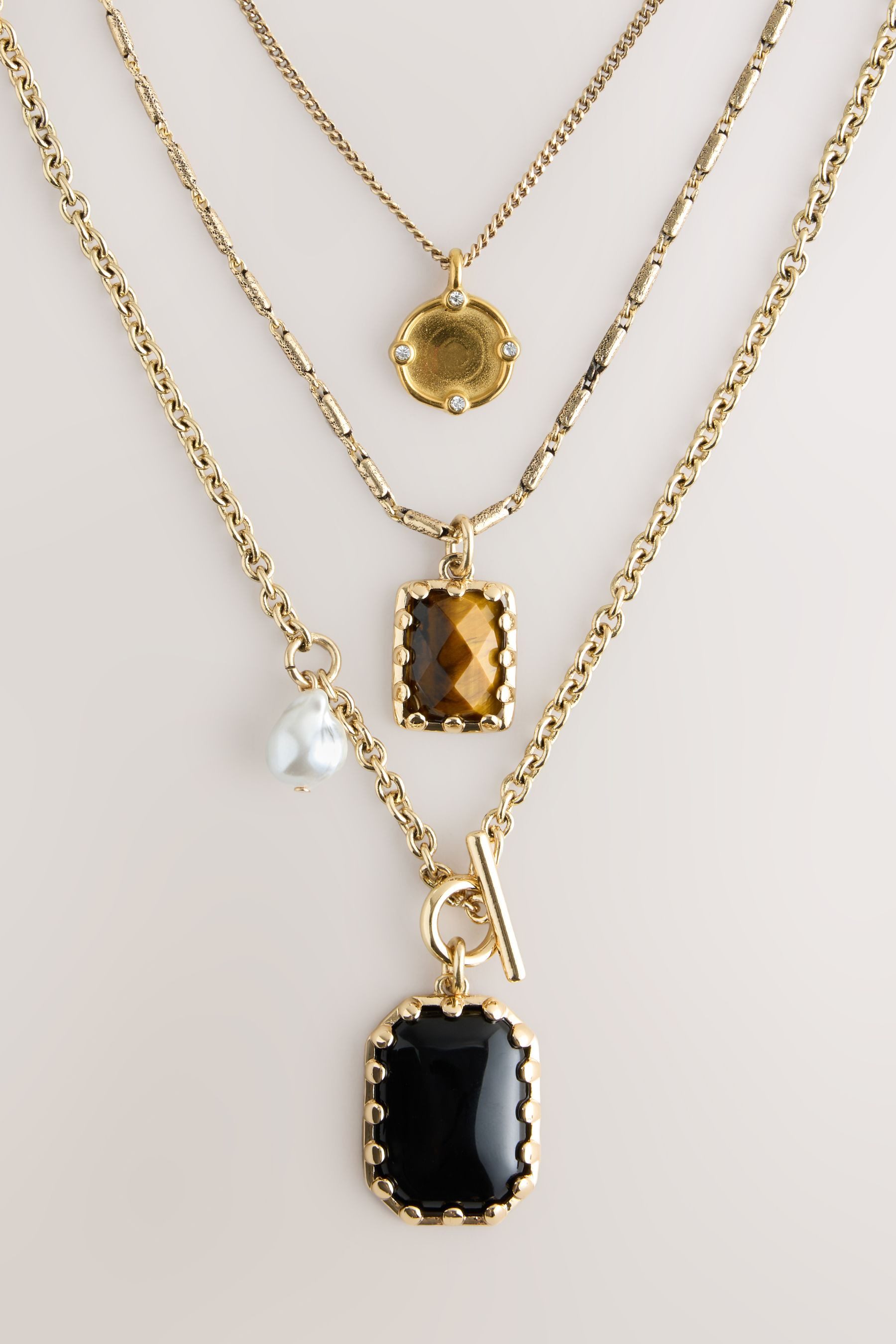 Next Charm-Kette 3-reihige Kette mit Heritage-Anhänger (1-tlg)