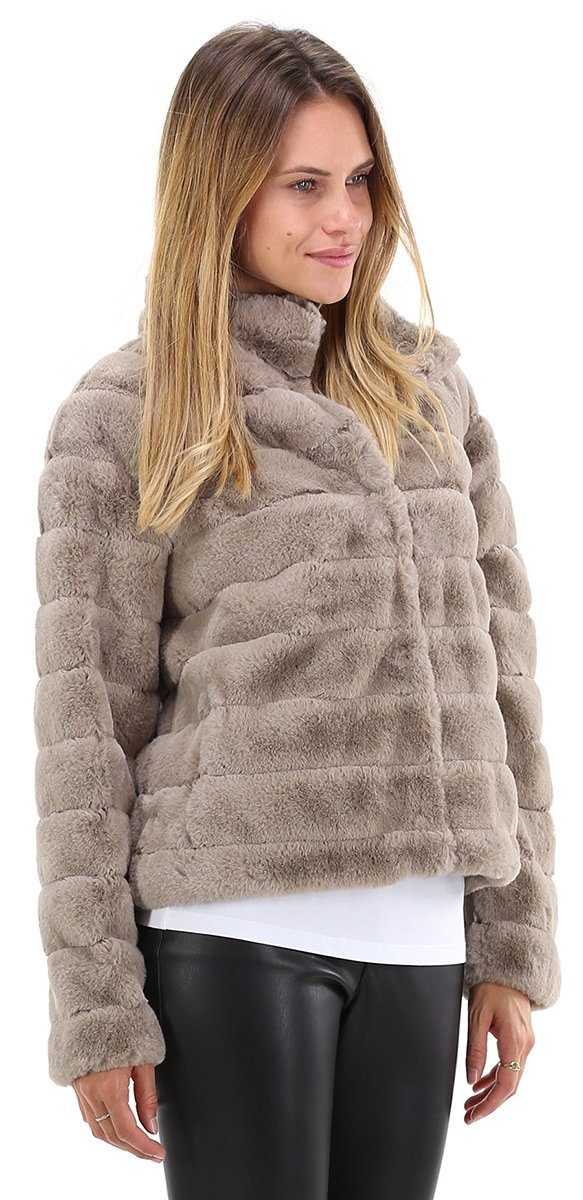 Rino & Pelle Fellimitatjacke Lella Boxy günstig online kaufen