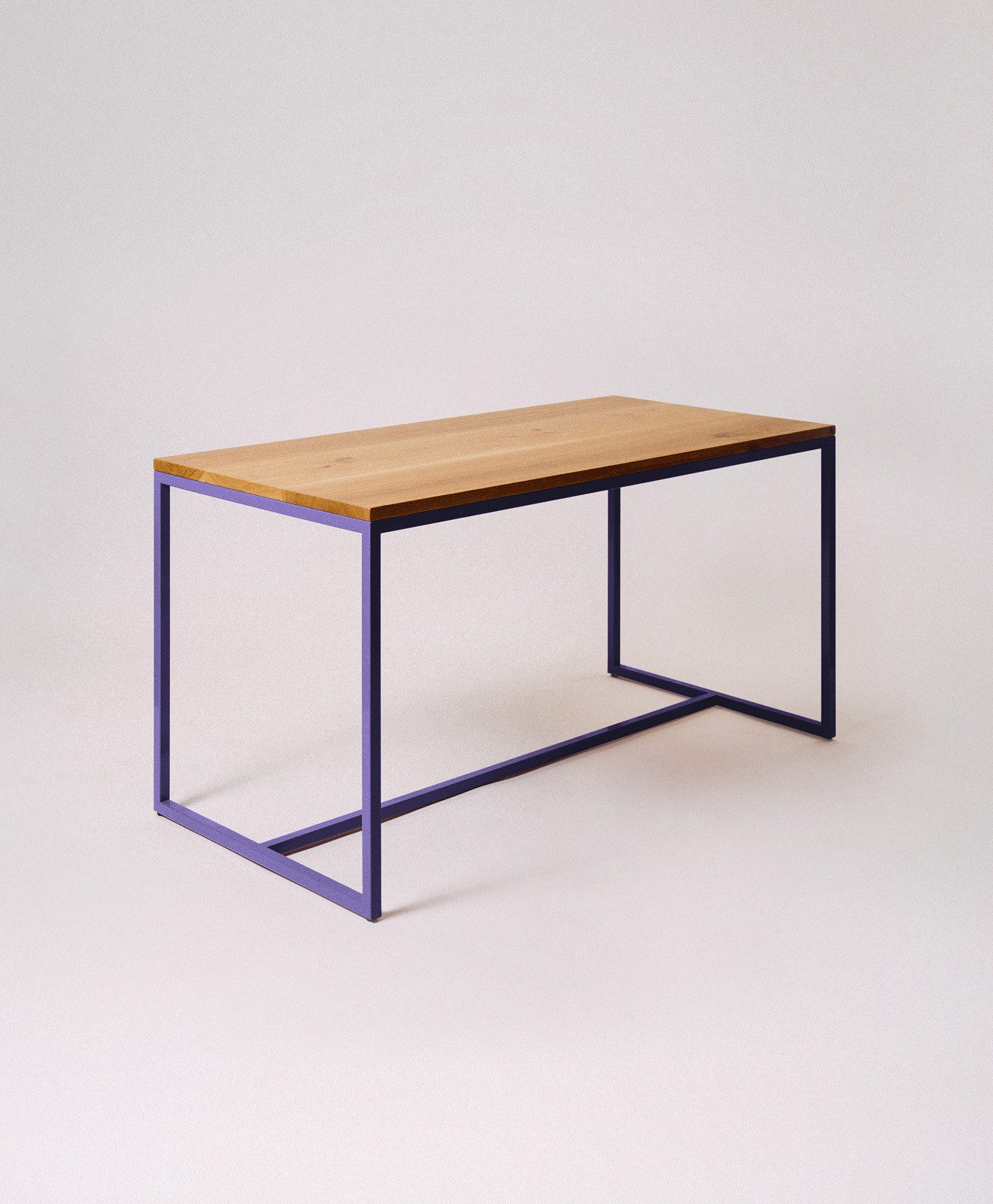 KAWENTSMANN Esstisch TALON Massivholztisch mit pulverbeschichtetem Stahlgestell (Tisch), aus massiver Eiche, mit Stahlgestell, Made in Germany, RAL-Farben