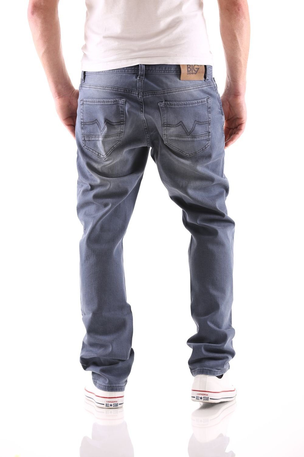 Big Seven Regular-fit-Jeans Big Seven Stanley Petrol Blue Regular Herren Jeans Hose