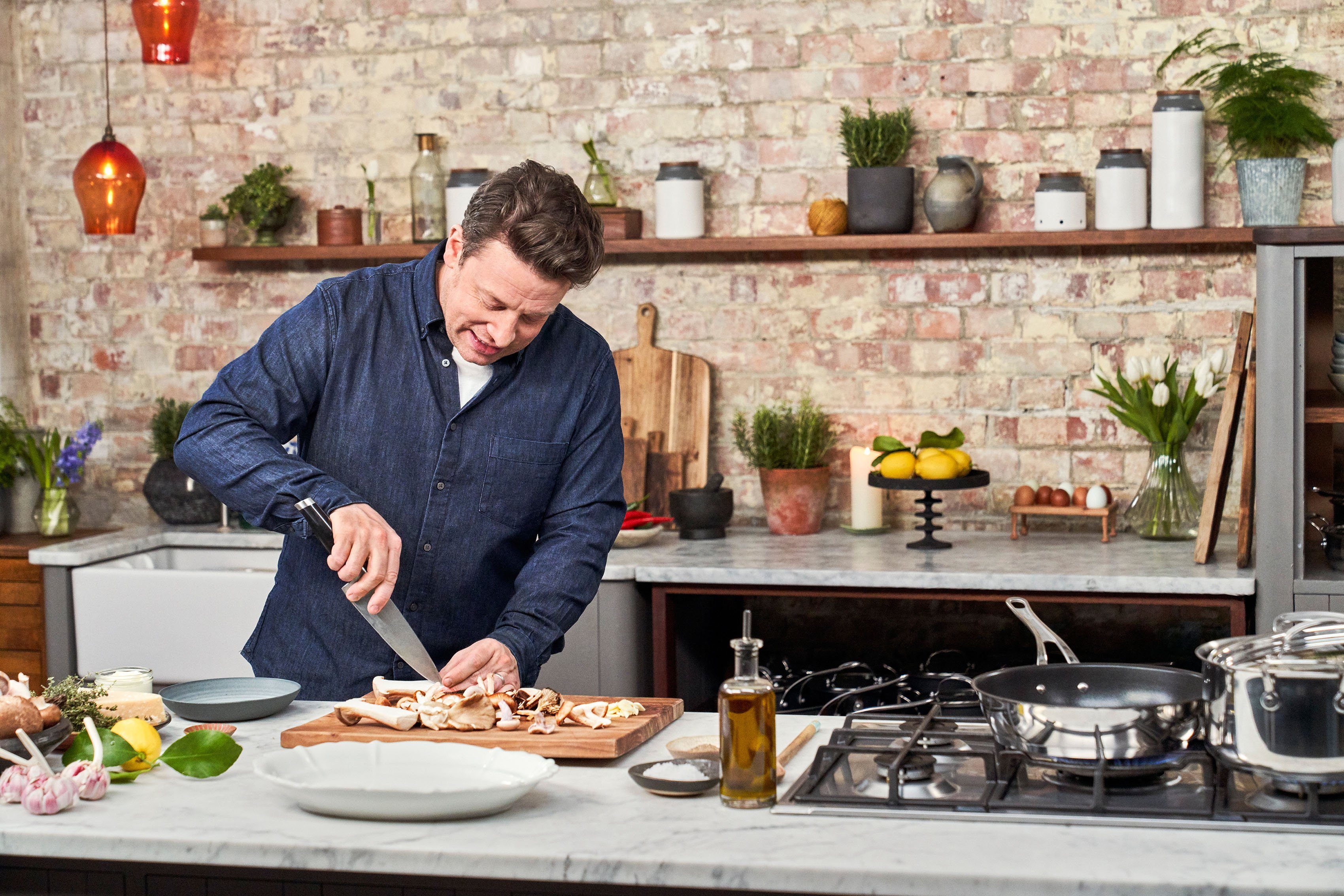 Tefal Wok Jamie Oliver Cook's Classic, Wokpfanne Induktion, Edelstahl (1-tlg), Thermo-Signal bei idealer Brattemperatur, Antihaftversiegelung – Bild 5 von 5