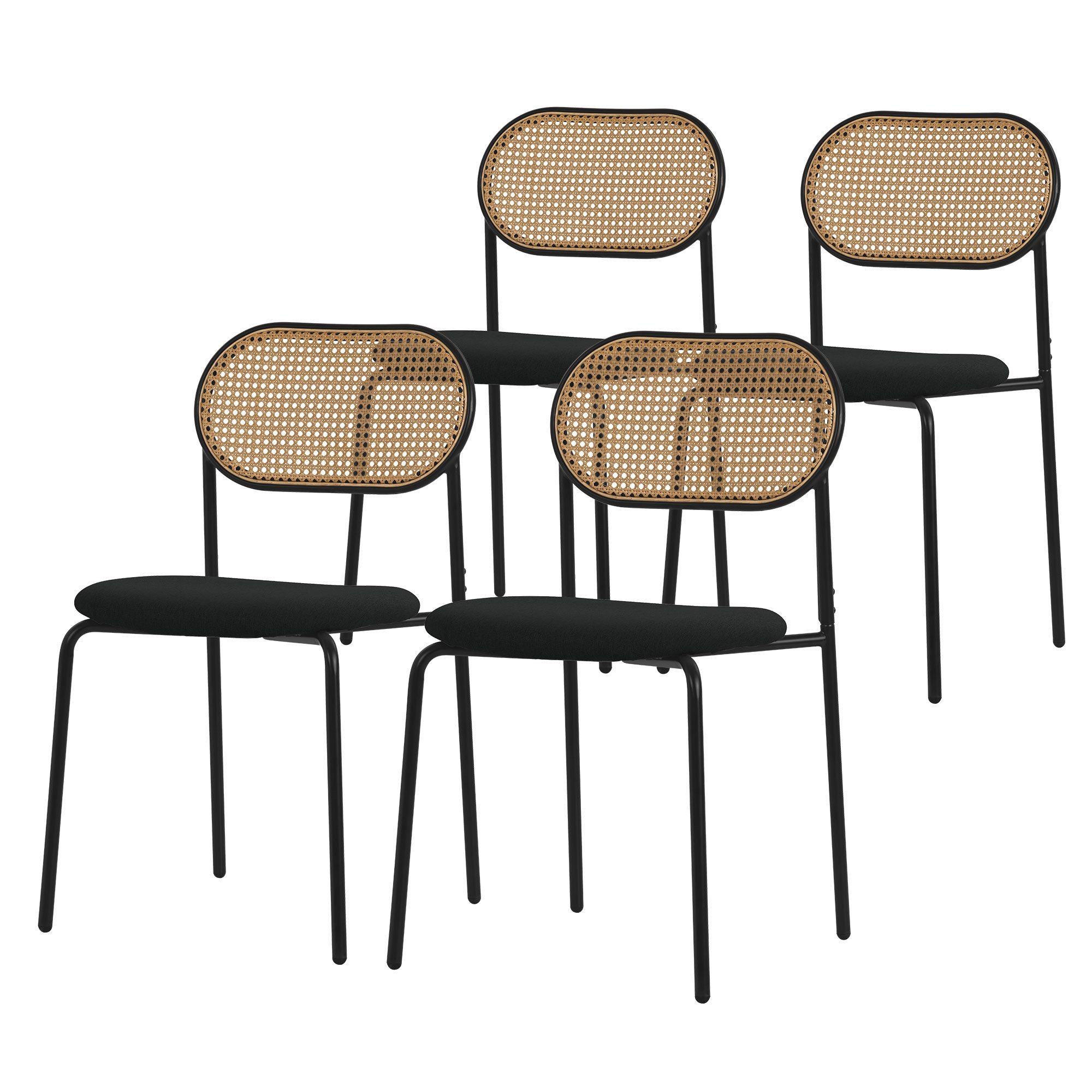 ML-DESIGN Stuhl Esszimmerstühle Rattanstuhl Polsterstühle Akzentstühle günstig online kaufen
