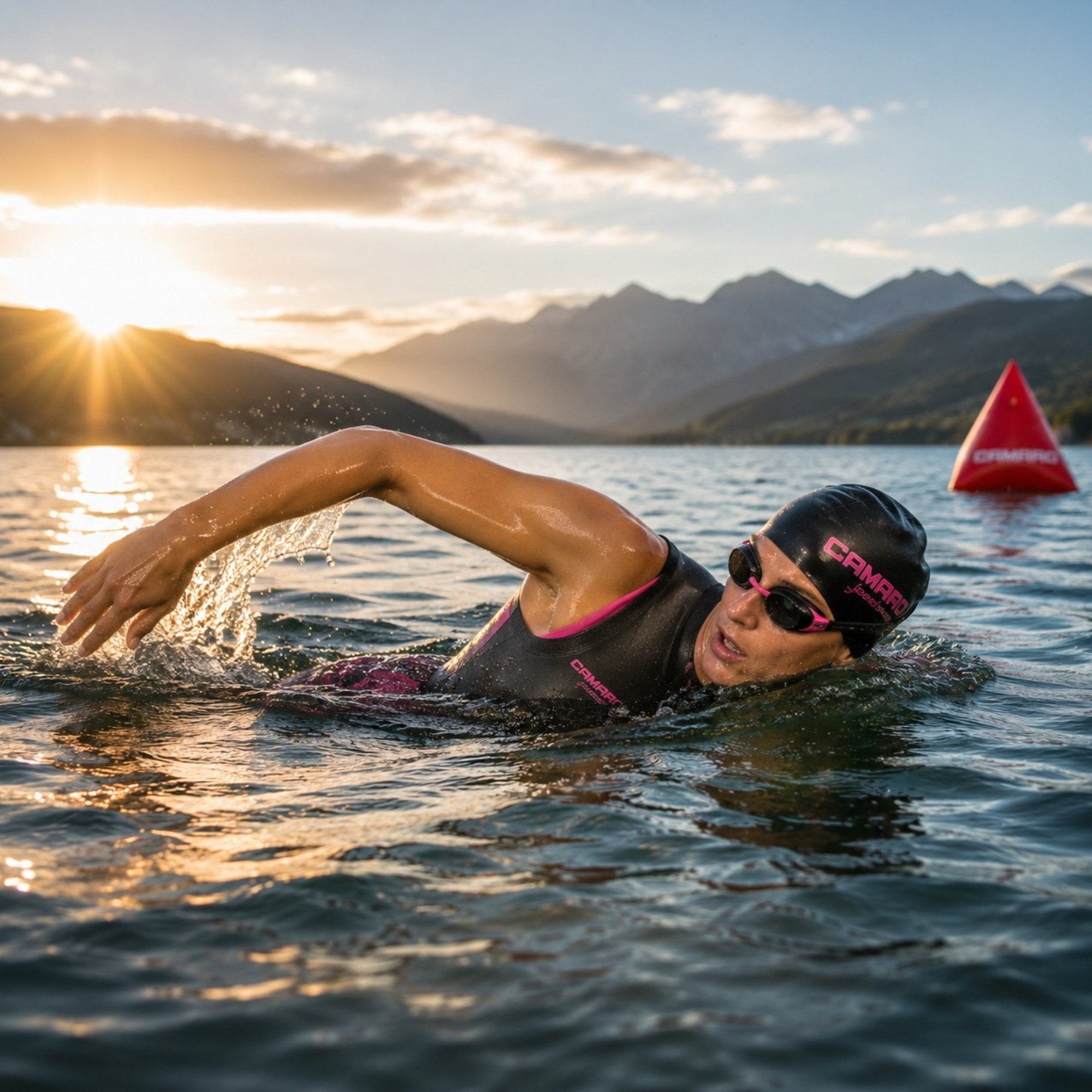 Camaro Neoprenanzug CAMARO Speed Swim Damen Triathlon Shorty Neoprenanzug Schwimmen
