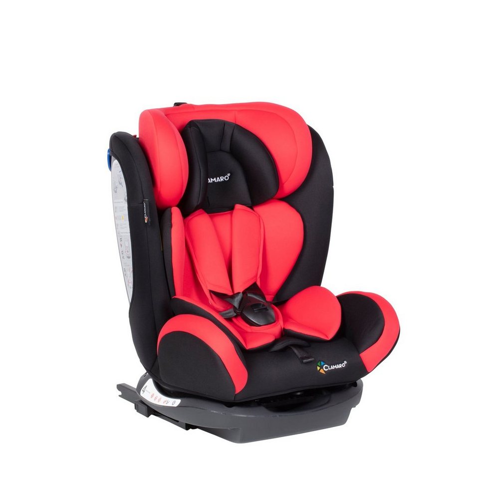 Clamaro Autokindersitz, Clamaro 'RiolaPlus4in1' Isofix Autokindersitz Gruppe  0+, I, II und III (0-36 kg), mitwachsender Baby- und Kinderautositz ab 0  Jahre bis 12 Jahre, 6-fach höhenverstellbare Kopfstütze, 3-fach  verstellbare Rückenlehne, ECE R44/04