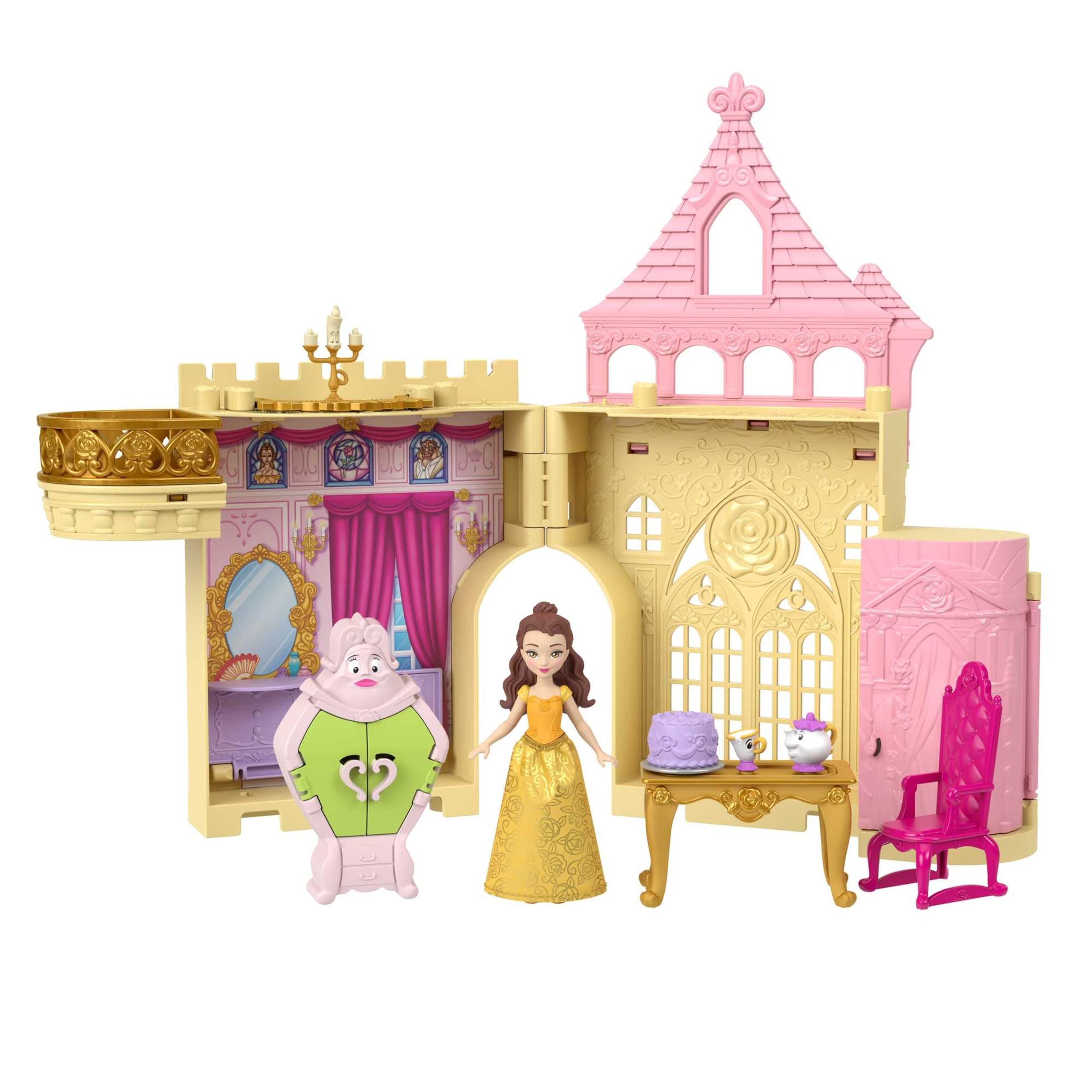 Mattel® Spielfigur Disney Prinzessin Storytime Stackers Belles Schlos, Spielset aus Disney Prinzessin