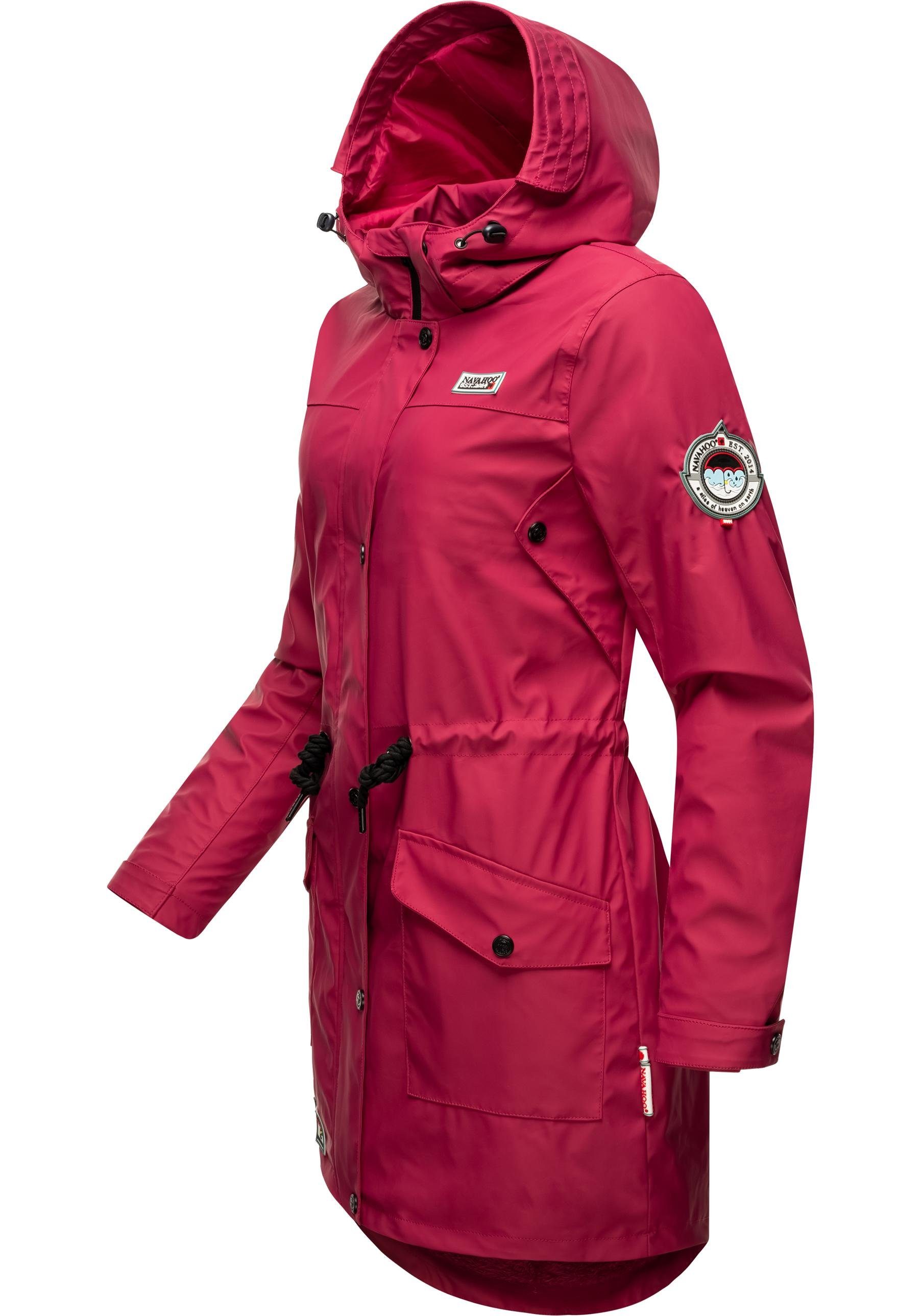 Navahoo Outdoorjacke Deike modischer Damen Outdoor Regenmantel