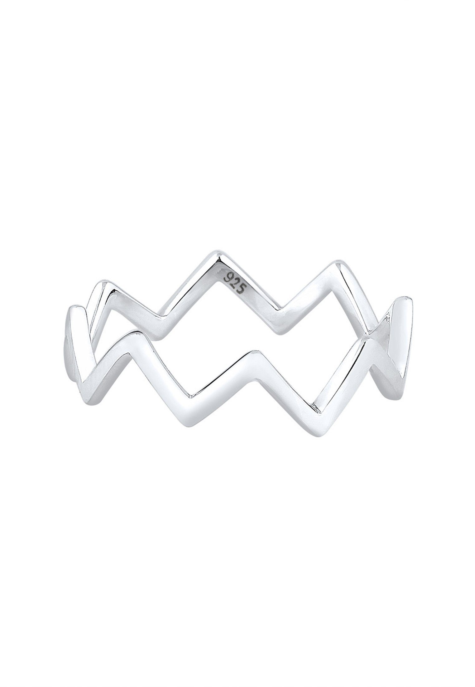 Elli Fingerring Zick Zack Design 925 günstig online kaufen