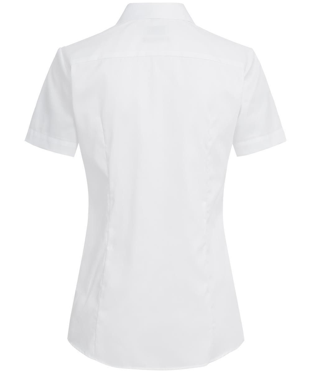 GREIFF Kurzarmbluse Greiff Corporate Bluse PREMIUM Damen OEKO TEX® Bügelfrei Weiß – Bild 2 von 4