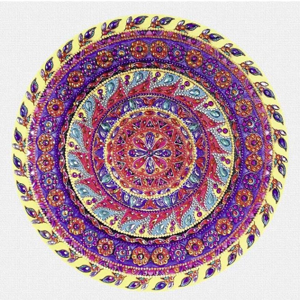 URSUS Kreativset Diamond Painting Mandala zum selbstgestalten, (Diamanten-Mandala, mit allem notwendigen Zubehör)