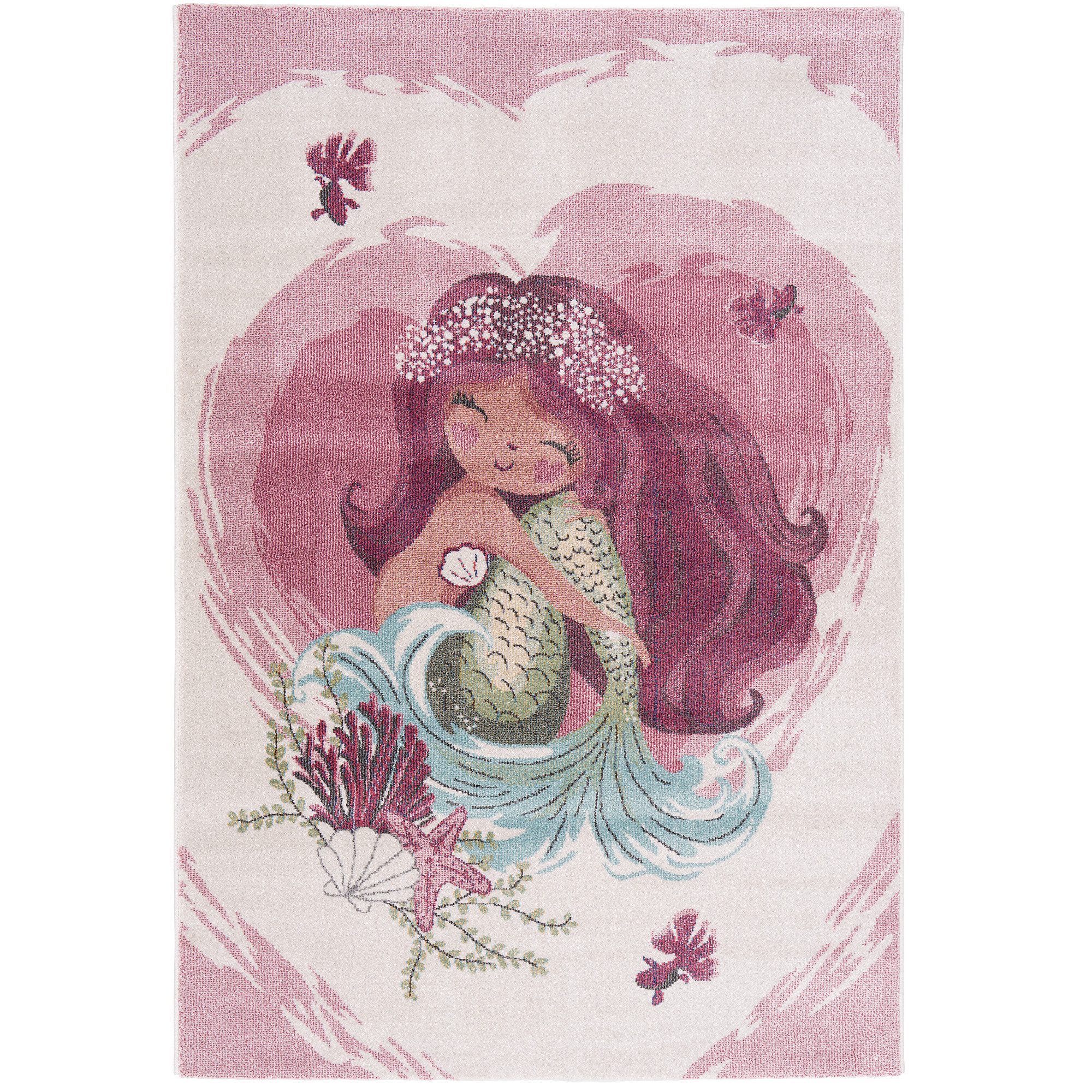 Pergamon Kinderteppich Kinder Teppich Maui Kids Meerjungfrau, Rechteckig, H günstig online kaufen