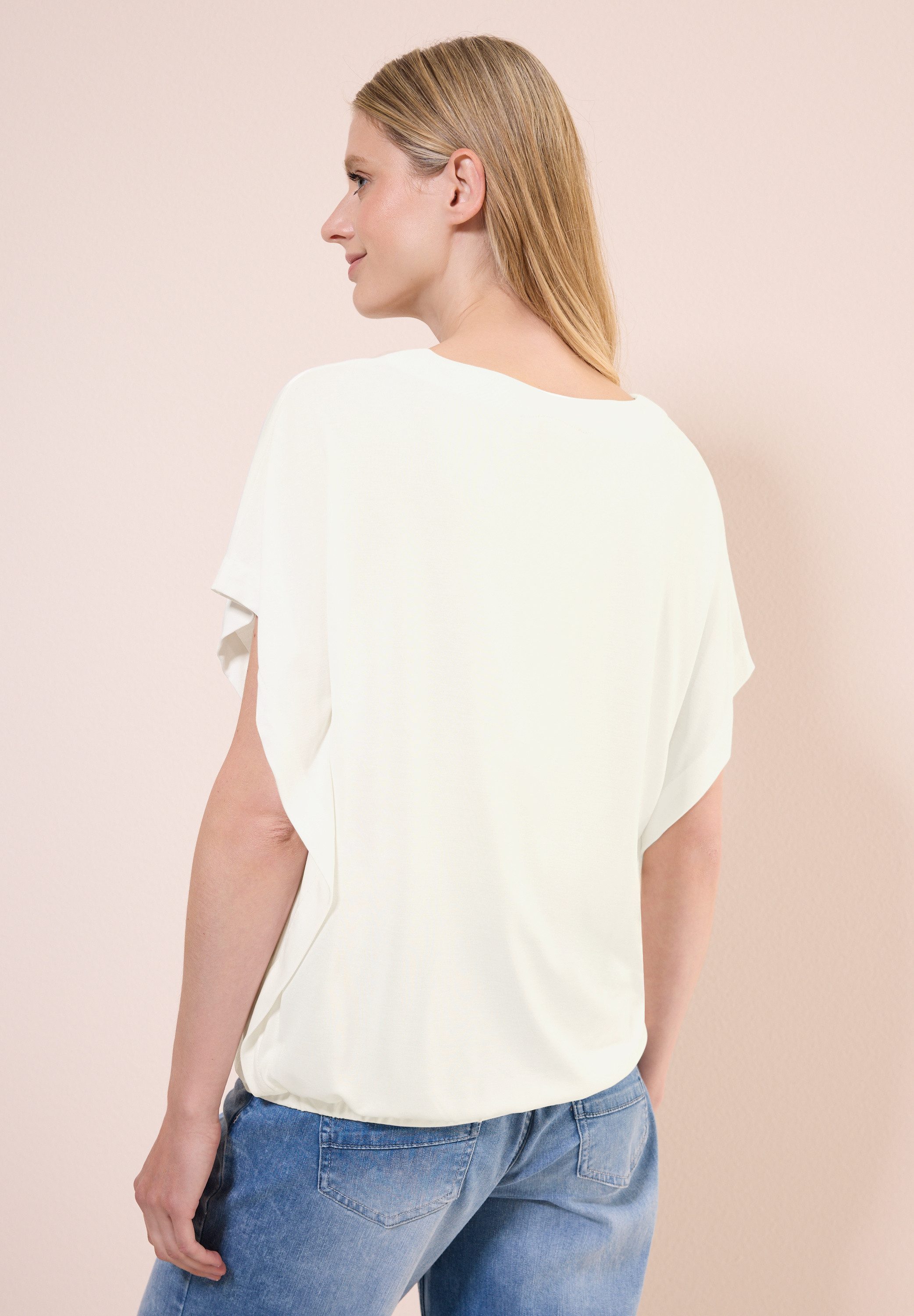 Cecil V-Shirt, mit Elastiksaum günstig online kaufen