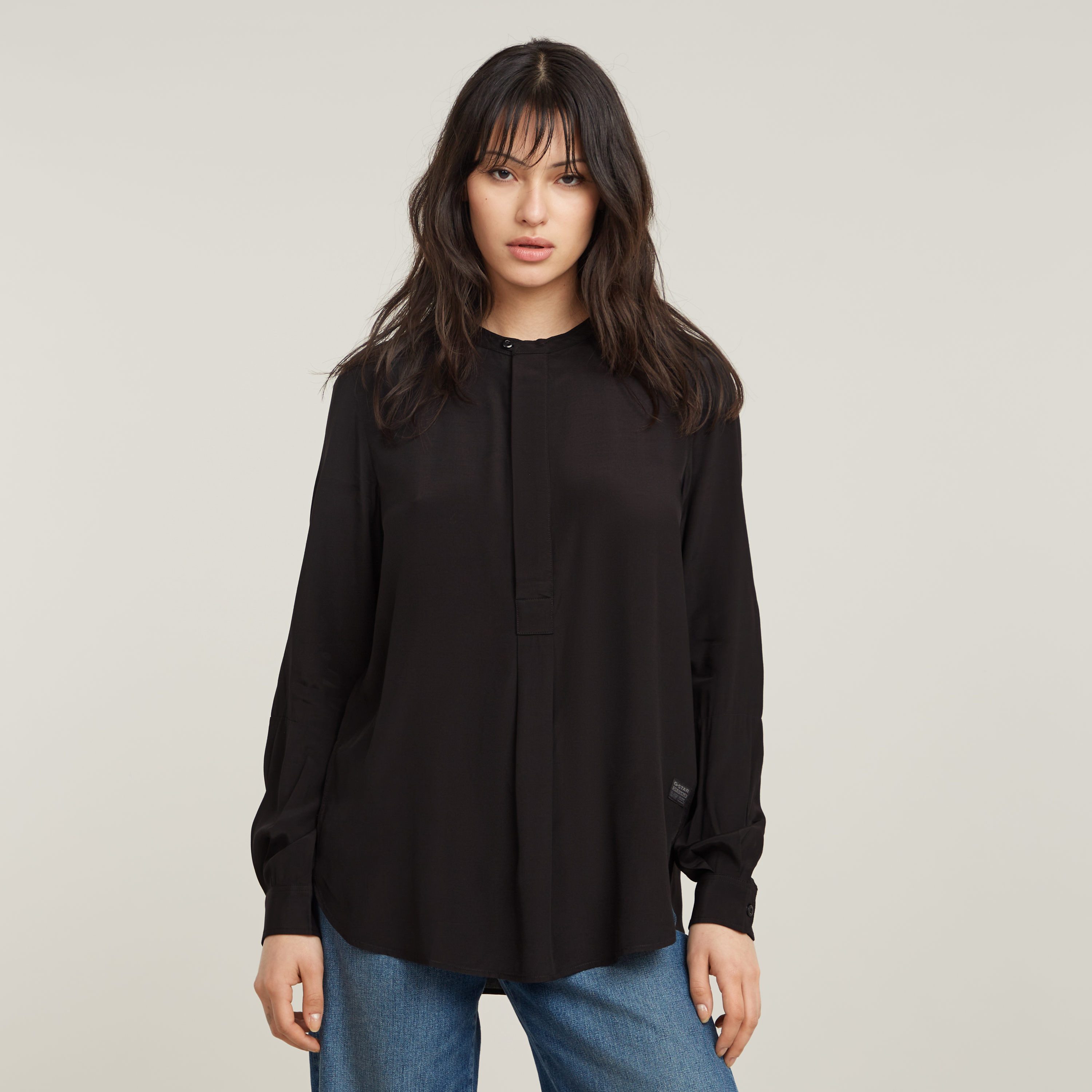 G-STAR Langarmbluse Half Placket Top ls günstig online kaufen