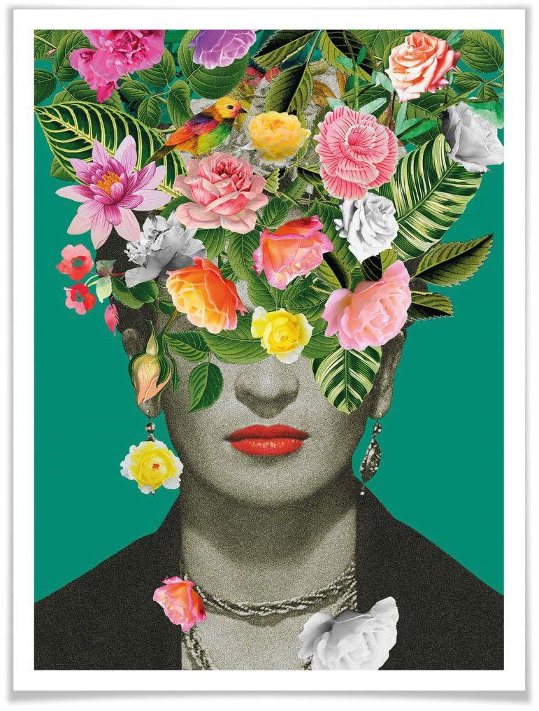 Frida (1 Studio, St) Floral Schriftzug Wall-Art Poster