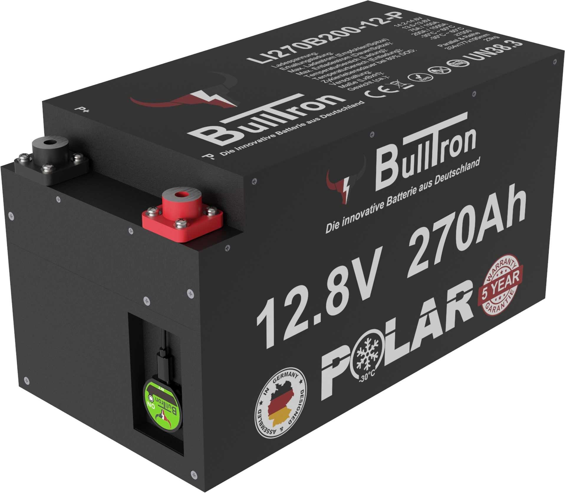 BullTron BullTron Polar 270Ah inkl. Smart BMS mit 200A Dauerstrom Bluetooth App Batterie