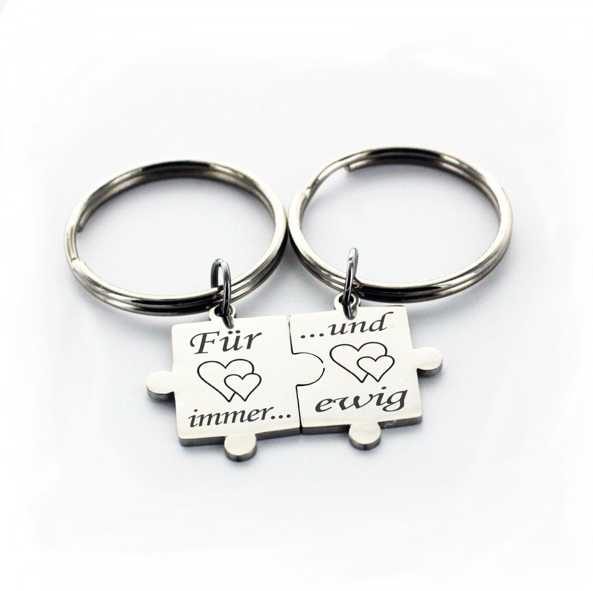 Lieblingsmensch Schlüsselanhänger Partner Set Puzzleteile - Für immer - und günstig online kaufen