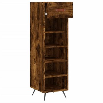 vidaXL Kleiderschrank Schuhschrank Räuchereiche 30x35x105 cm Holzwerkstoff (1-St)