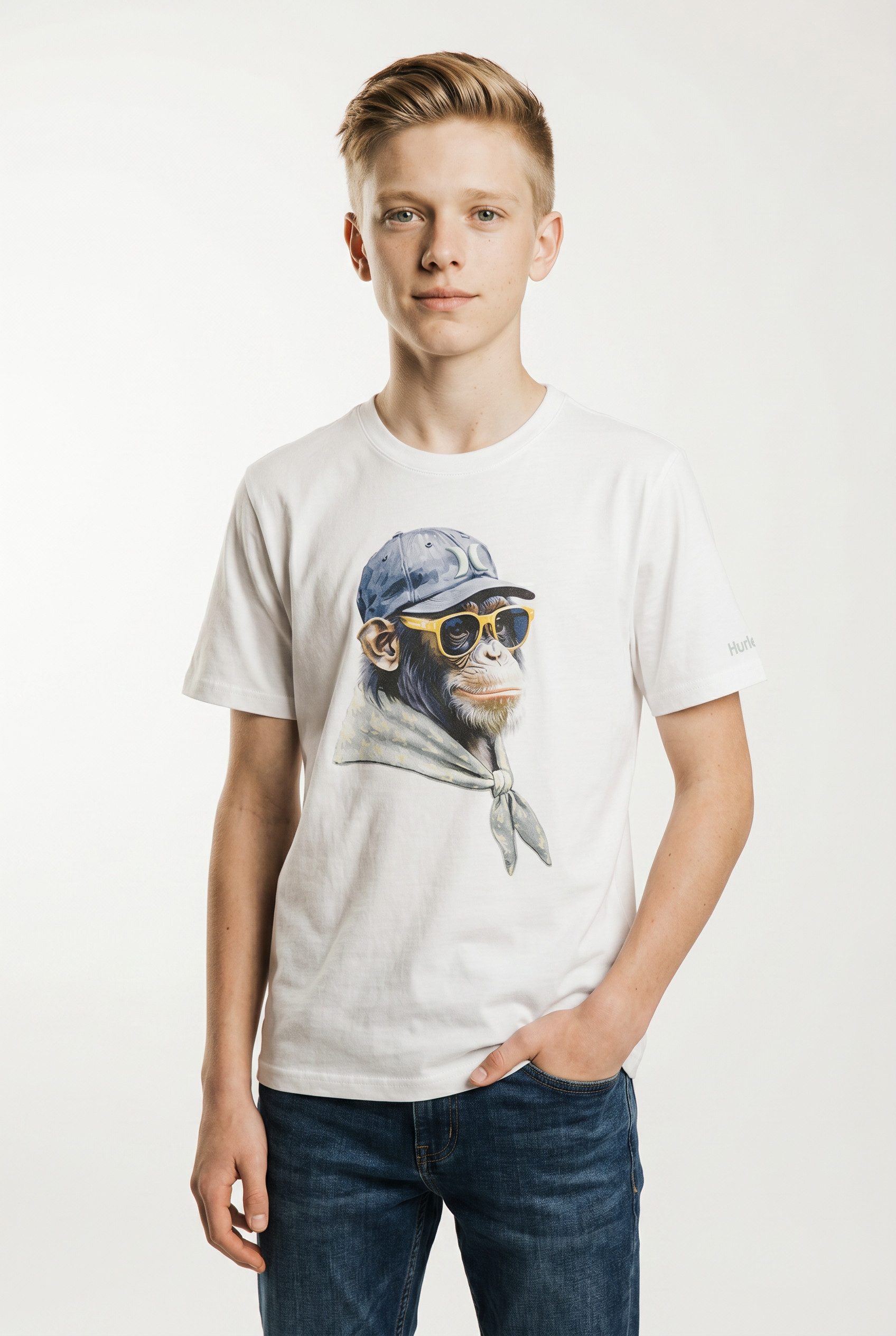 Hurley T-Shirt THE BIZ SS TEE für Kinder und Jugendliche, sportlicher Stil