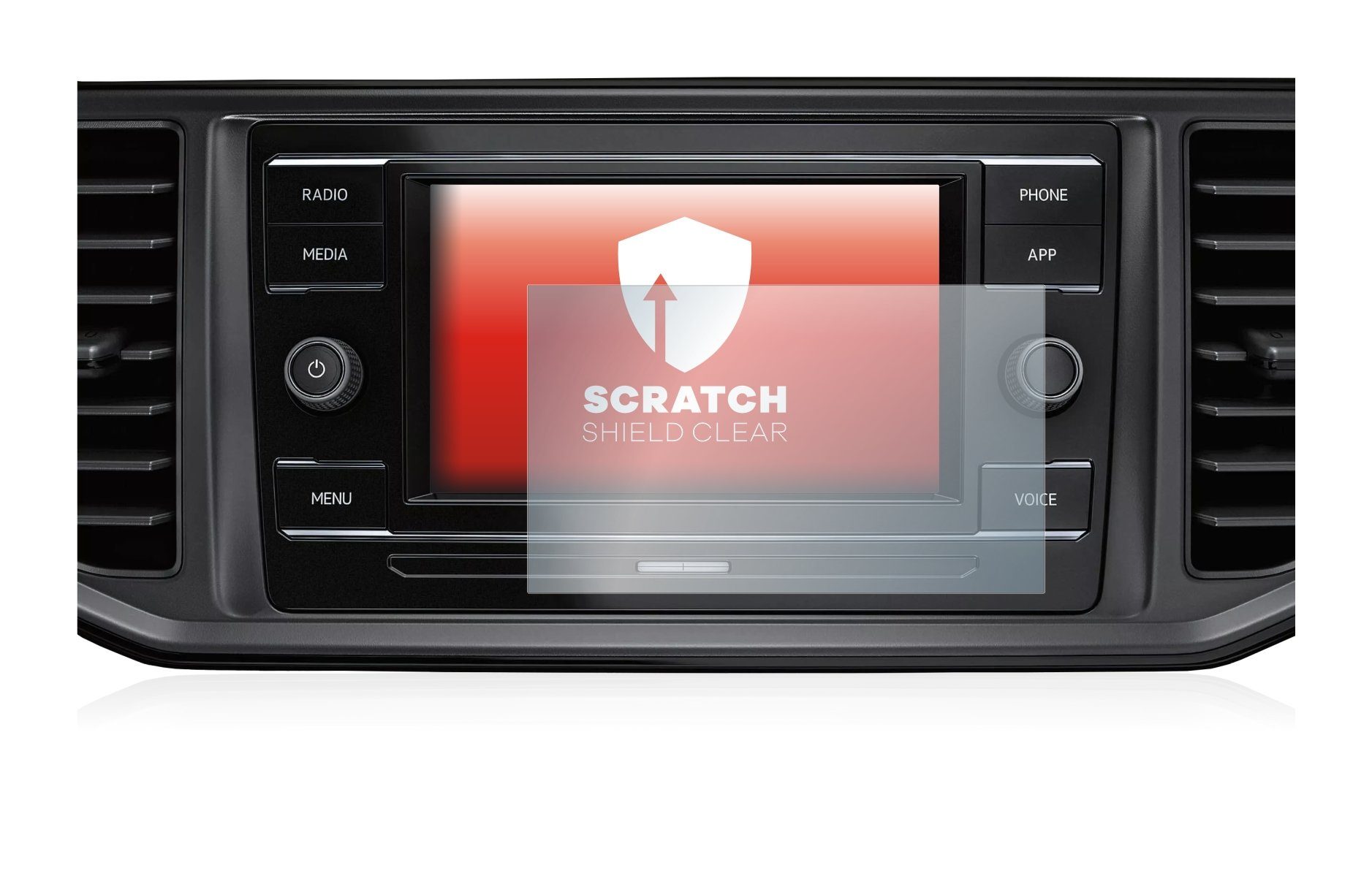 upscreen Schutzfolie für Volkswagen Crafter Composition Colour 2022,  Displayschutzfolie, Folie klar Anti-Scratch Anti-Fingerprint