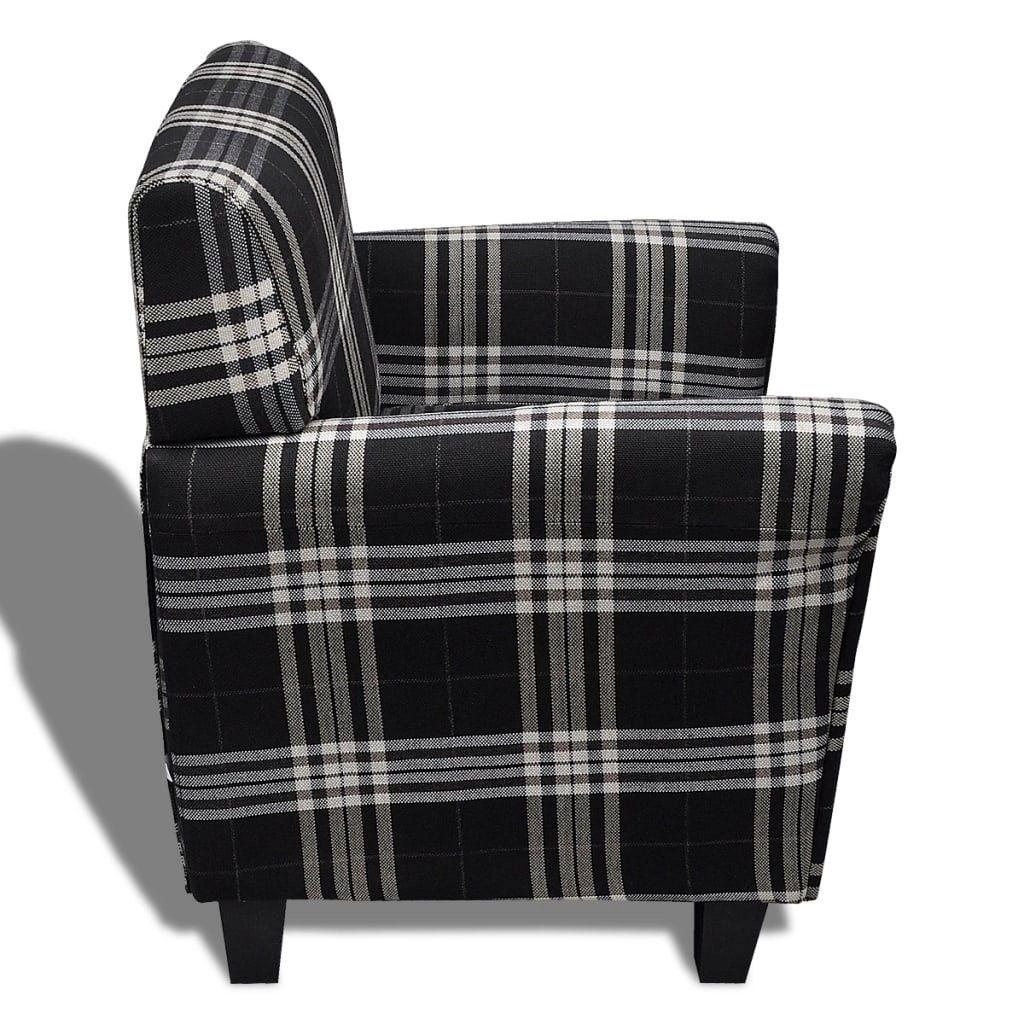 Schwarz Sitzpolster mit Sessel Stoff vidaXL (1-St) Sessel