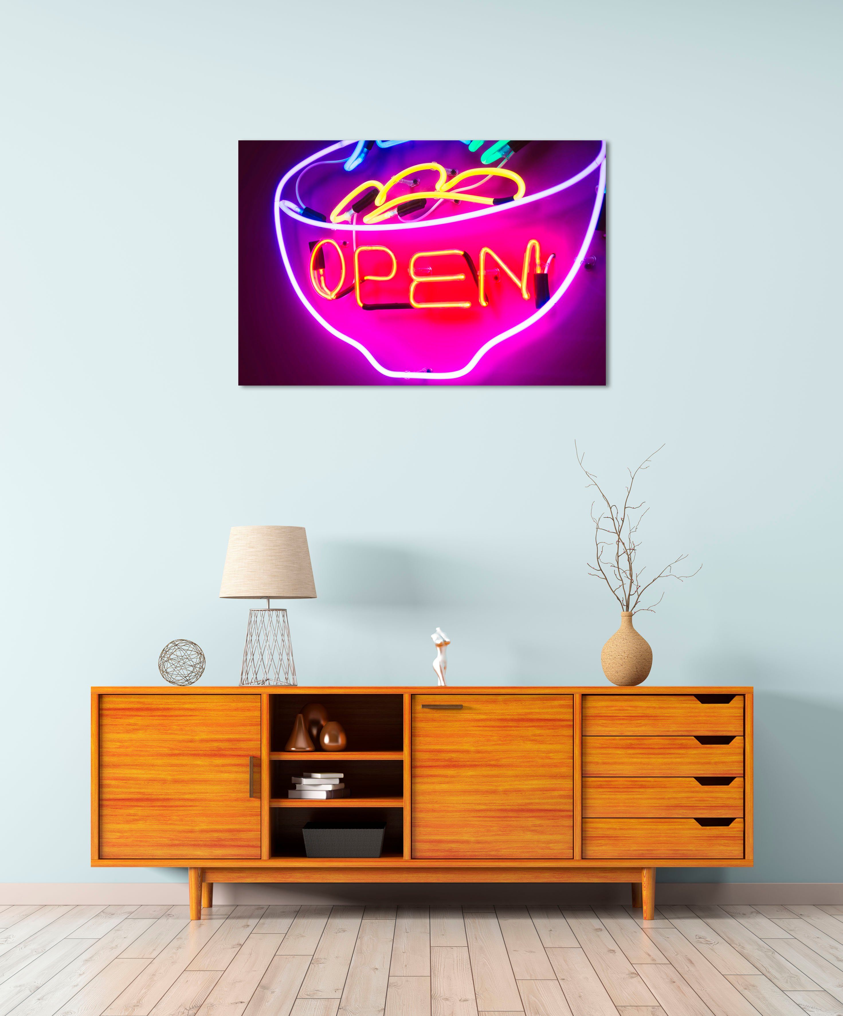 queence Acrylglasbild Encas, Bar & Lounges, Kaffee, Kaffee Bilder, Schilder, Schriftzug (1 St), Fine Art-Print in Galeriequalität