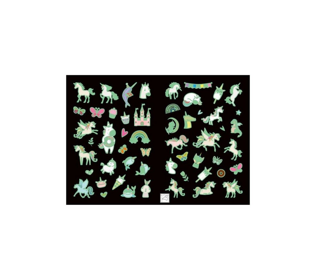 Thumbnail - suebidou Sticker Leuchtsticker 'Einhörner', (200-tlg)