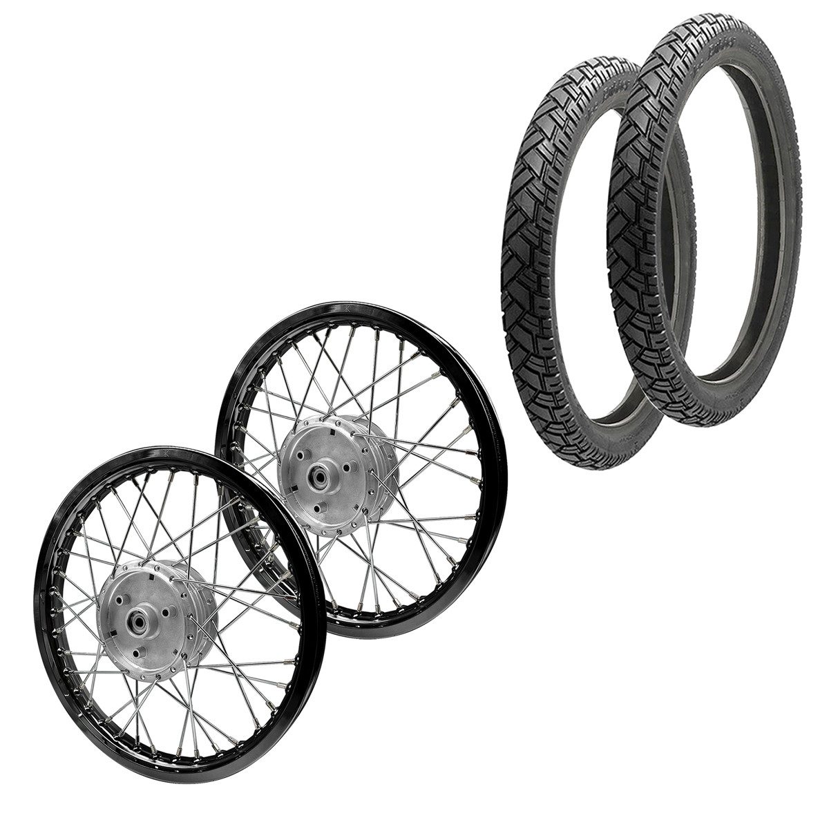 Craftride Schraube Set 2x Speichenrad Felge Alu 1,6x16 passend für Simson S51 S50 S70 Sch