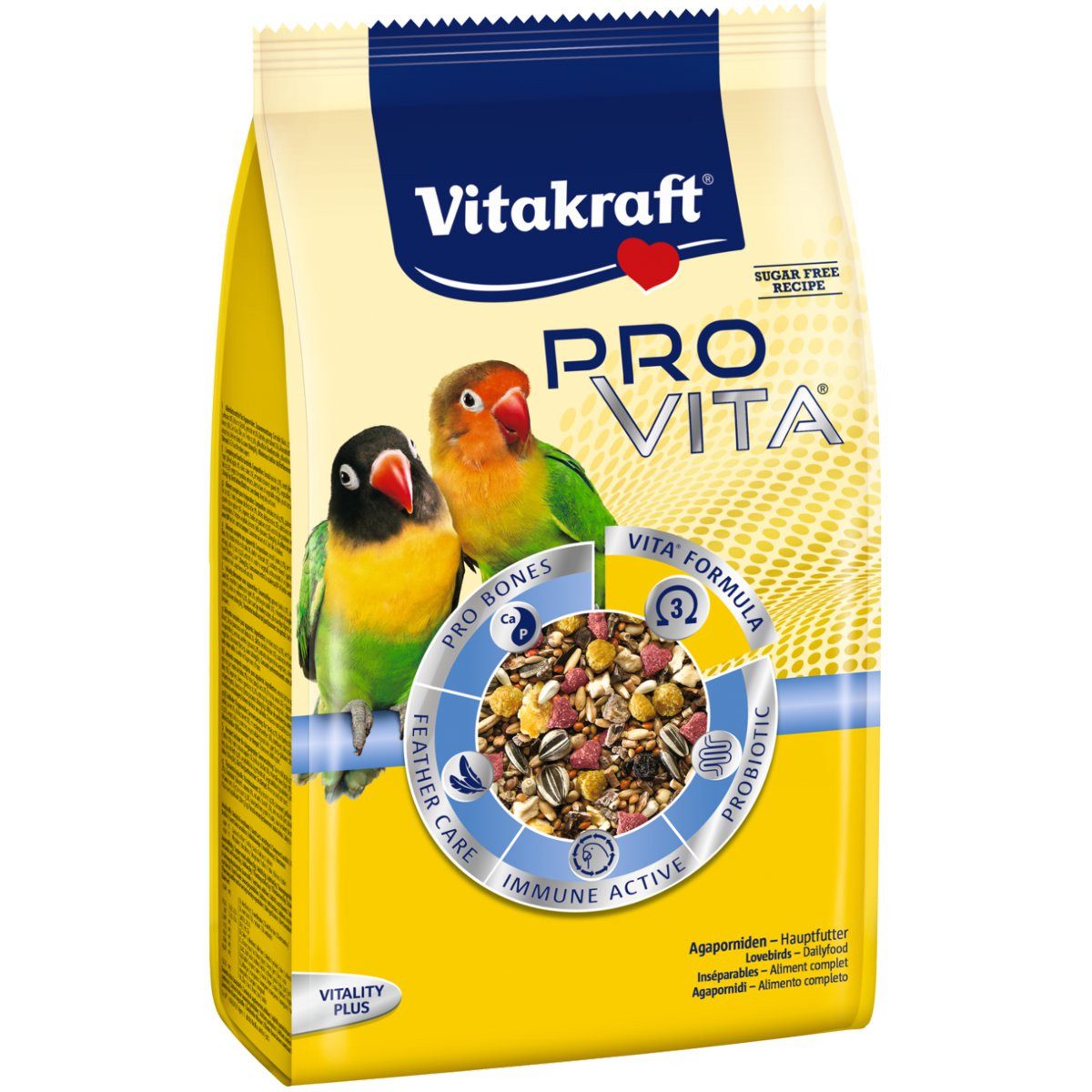 Vitakraft Pro Vita, Agaporniden Futter, 750g, Hauptfutter für: kleine Papageien von Vitakraft