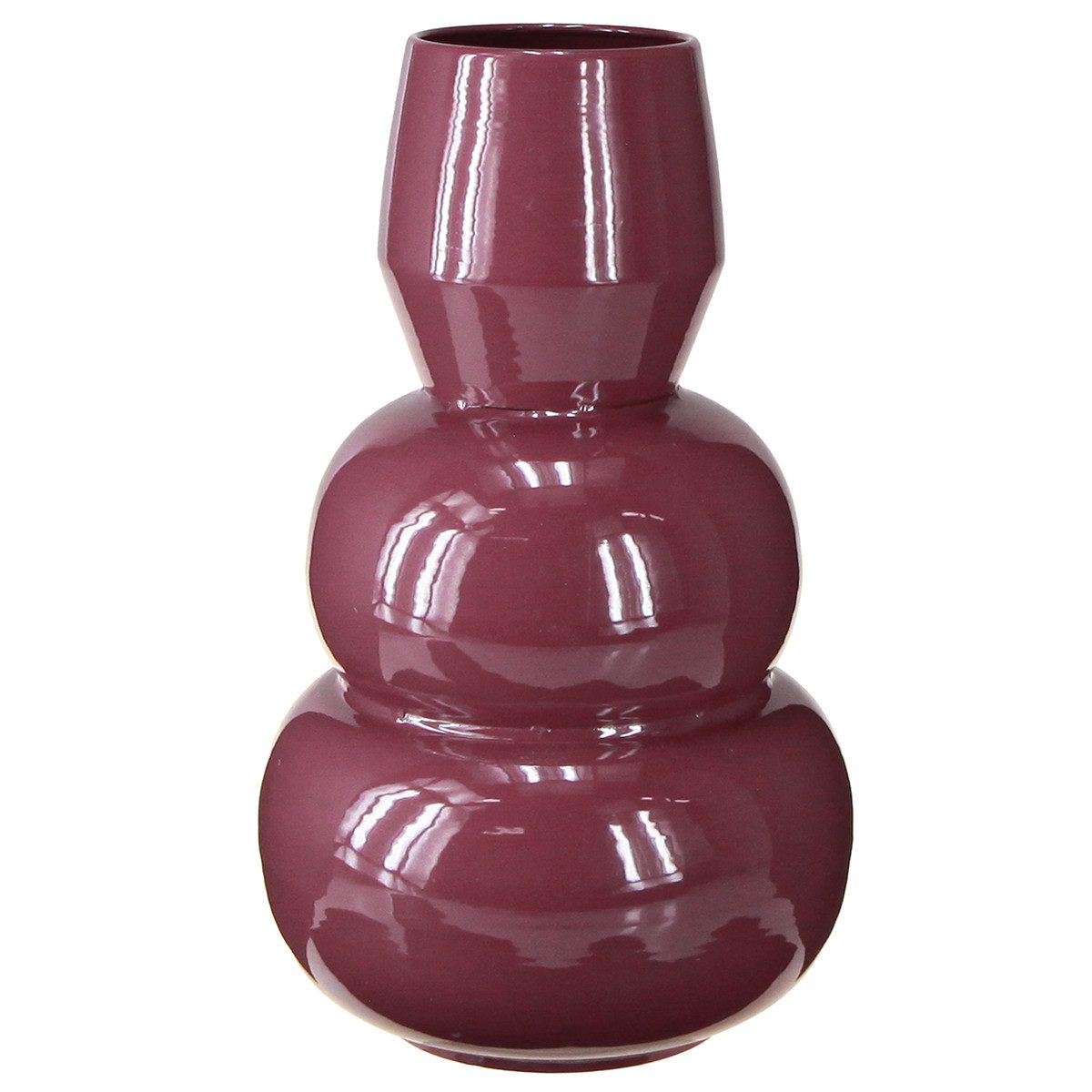 Florists Products Gartenfigur Elegante Deko Vase aus Metall im modernen Design für stilvolle
