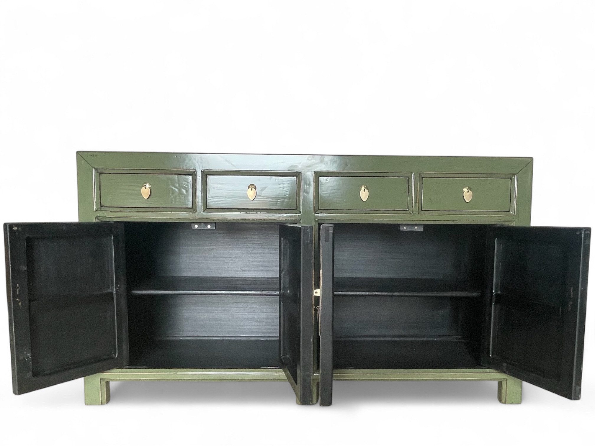 OPIUM OUTLET Sideboard Schrank Kommode Möbel asia orientalisch chinesisch (asiatisches Möbelstück aus Holz komplett montiert, dezenter Vintage-Stil), Breite x Tiefe x Höhe = 150 x 40 x 85 cm