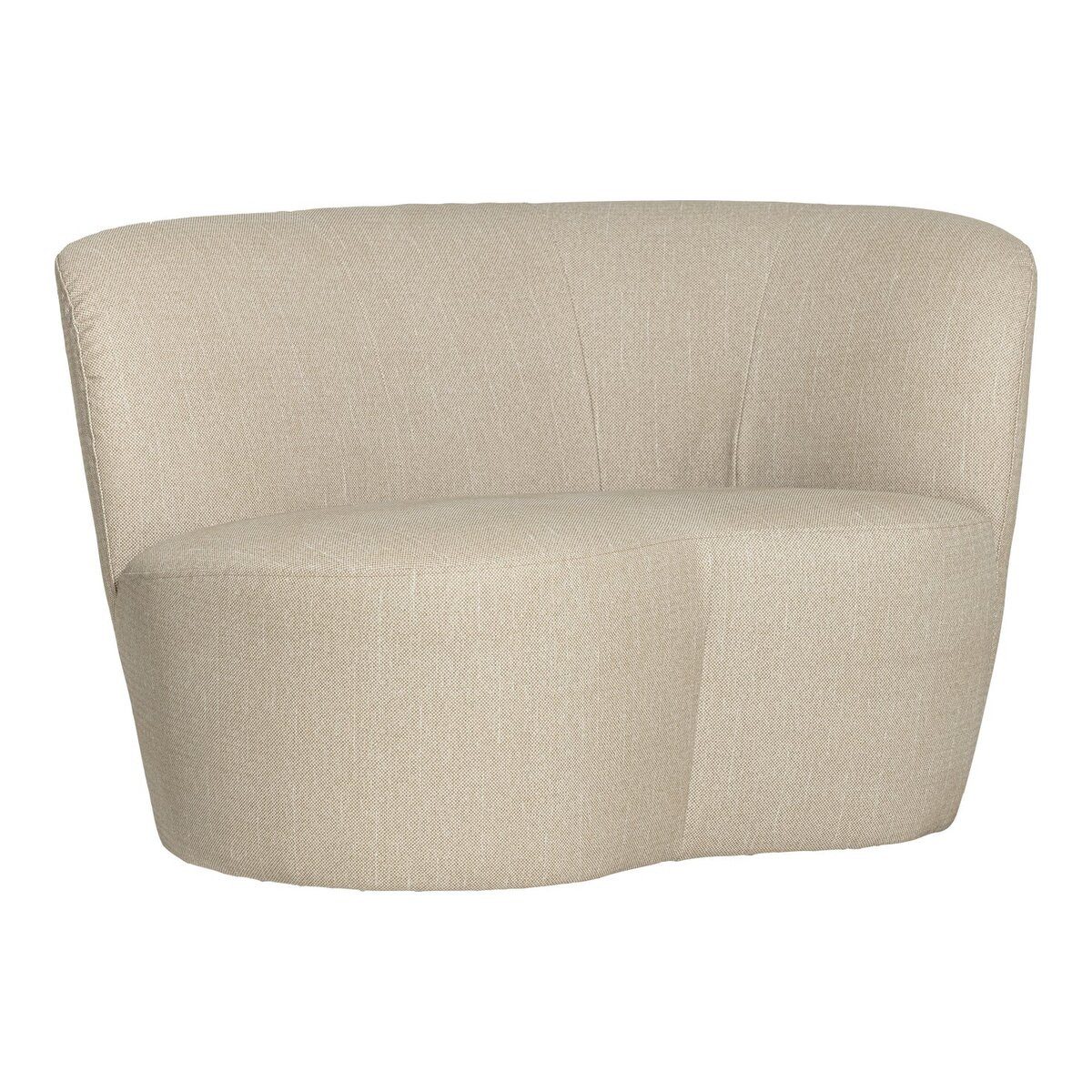 WOOOD Gartensofa, Weiche, runde Formen, wetterfester Outdoor-Stoff, kompakte Große