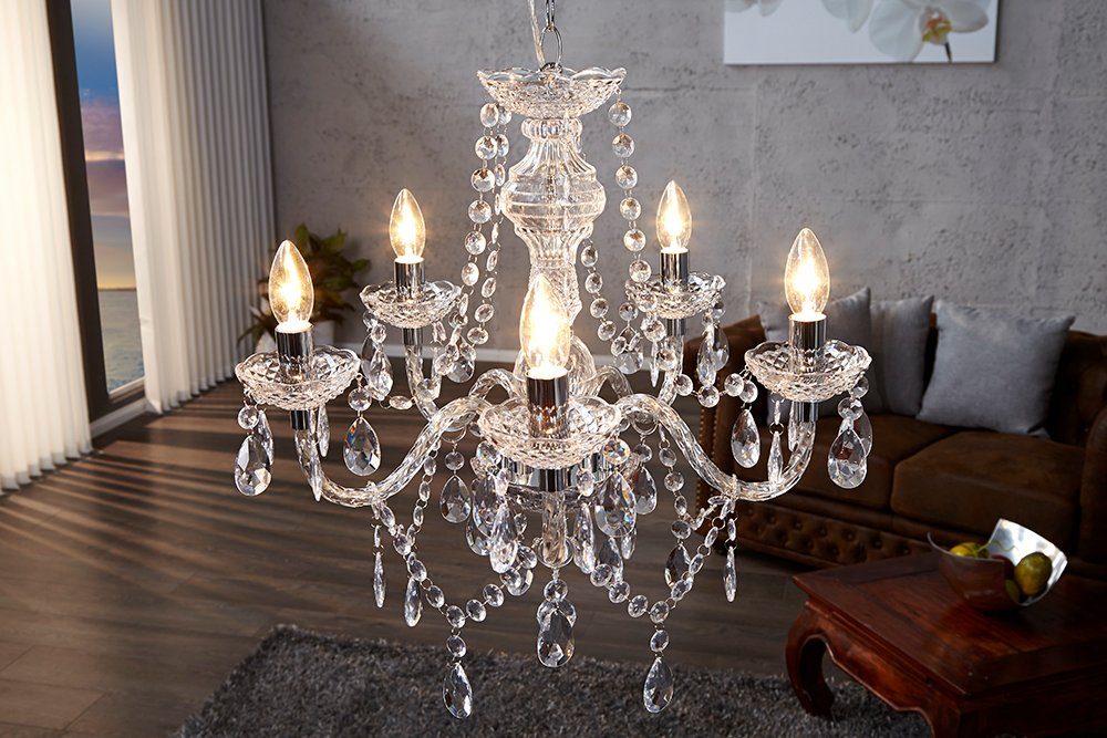 riess-ambiente Kronleuchter CRYSTAL 55cm klar, ohne Leuchtmittel, Hängelampe · Wohnzimmer · Acryl · Schlafzimmer · Barock Design