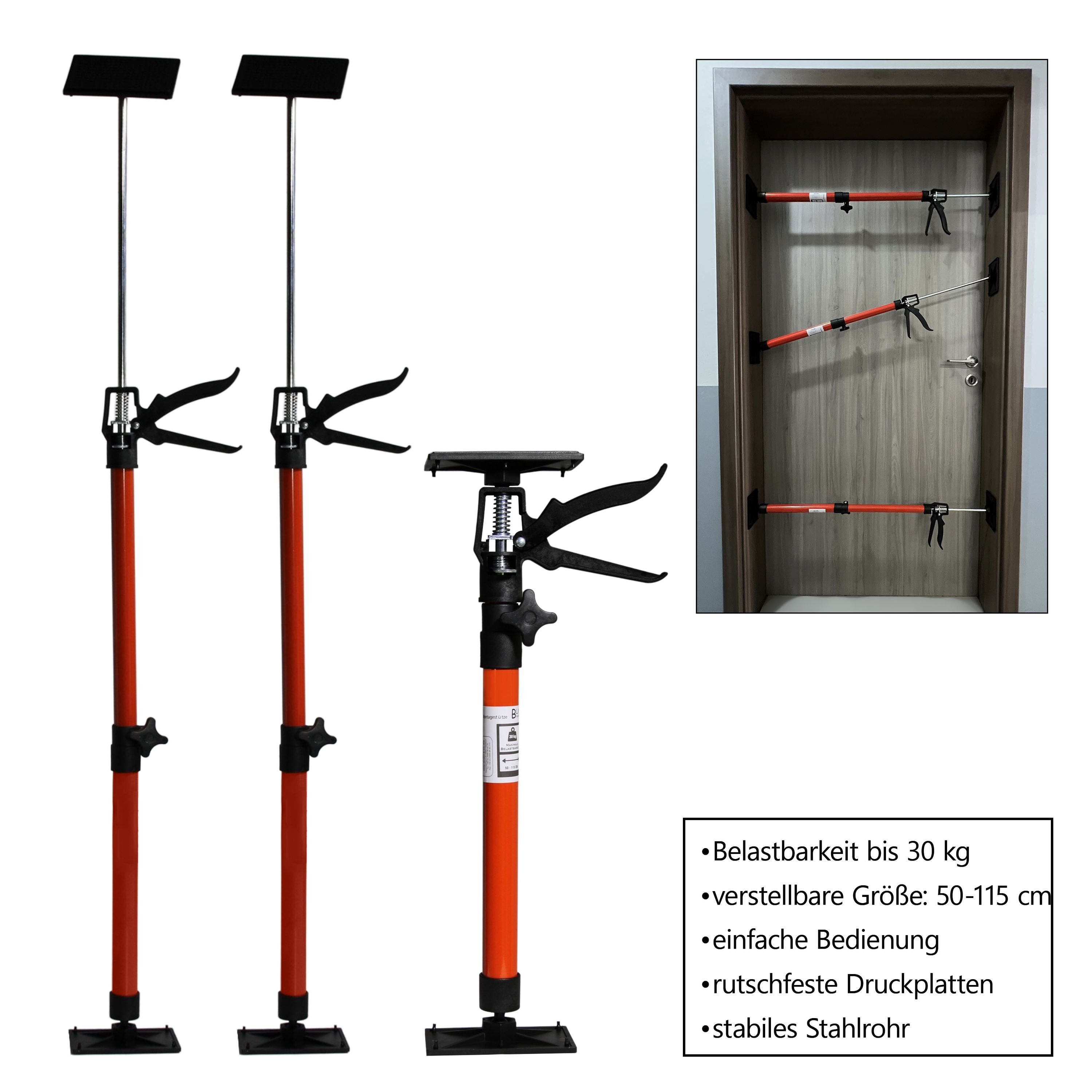 Türspanner 4x Montageklemme Zargenspanner HELO24