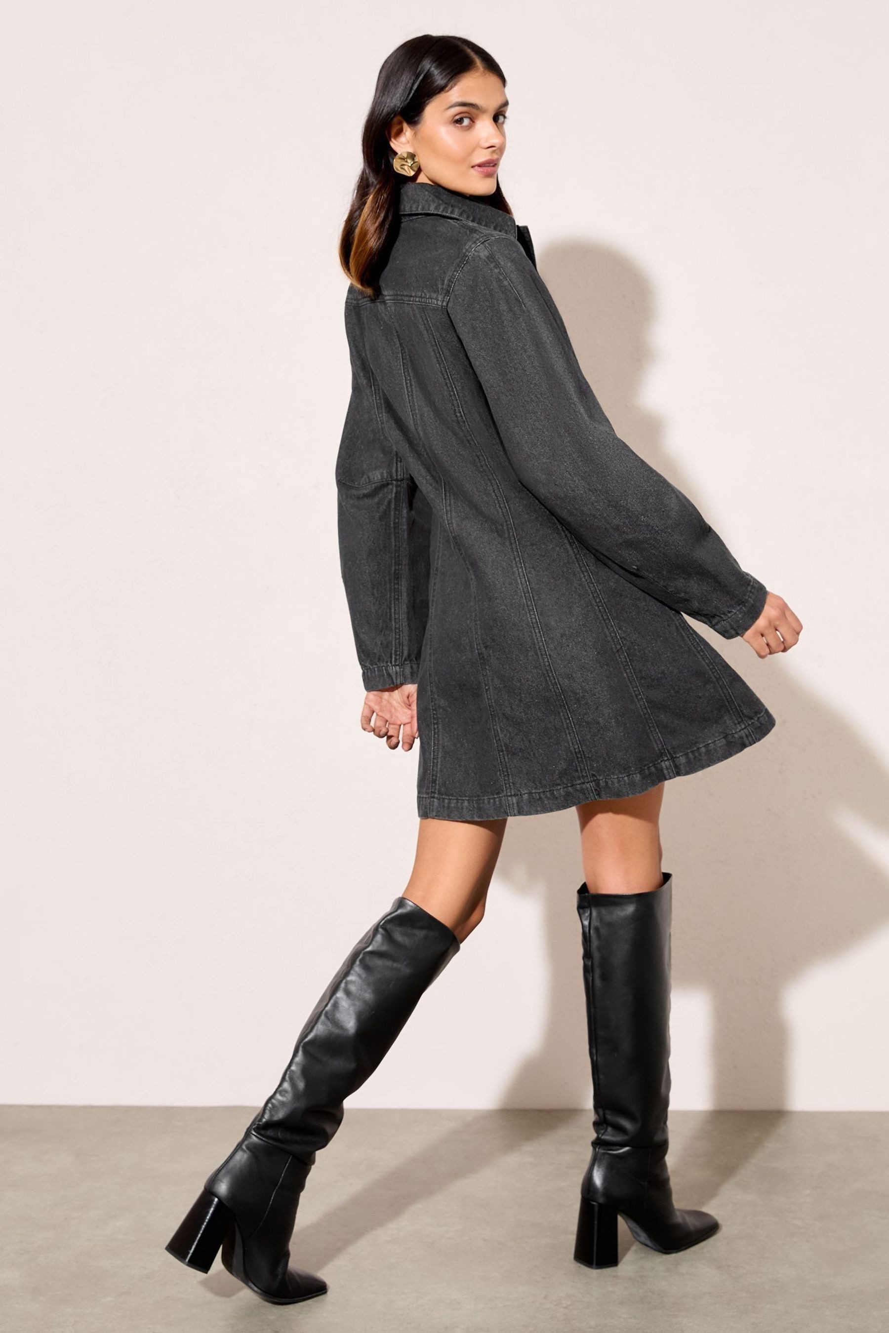 Friends Like These Jeanskleid Friends Like These Mini-Hemdkleid aus Jeans ( günstig online kaufen