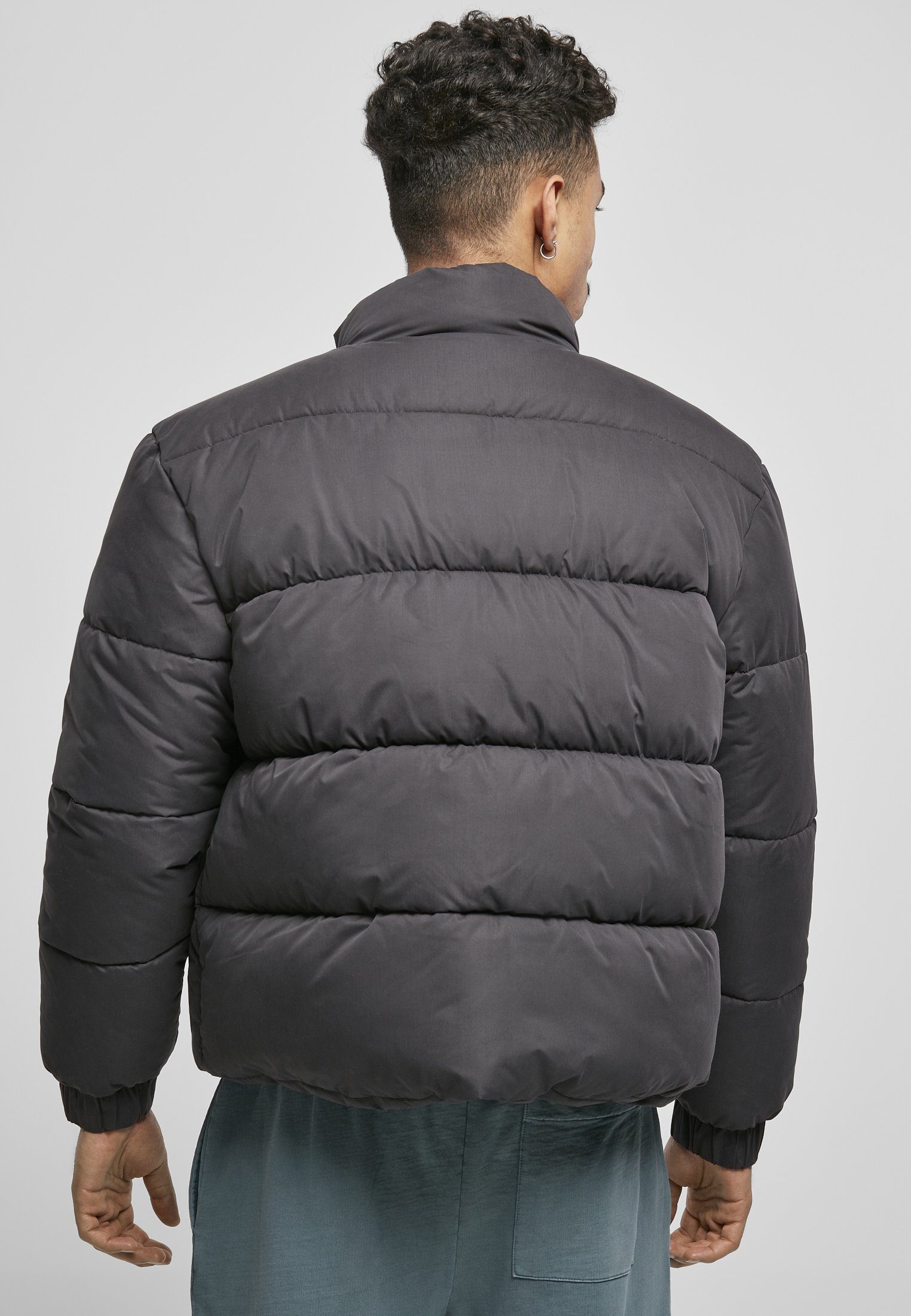 Winterjacke Jacket URBAN Cropped CLASSICS Puffer Herren (1-St) black