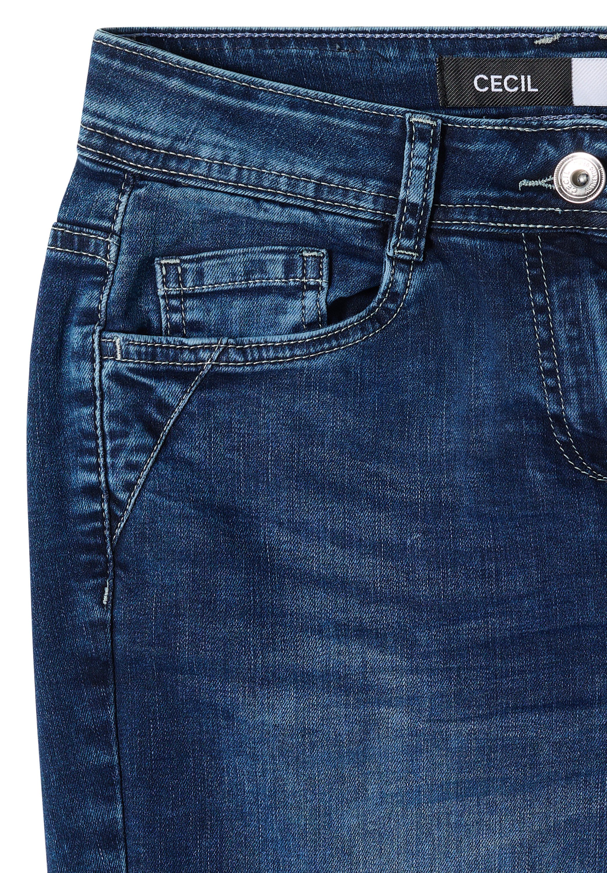 CECIL Comfort-fit-Jeans Middle Waist