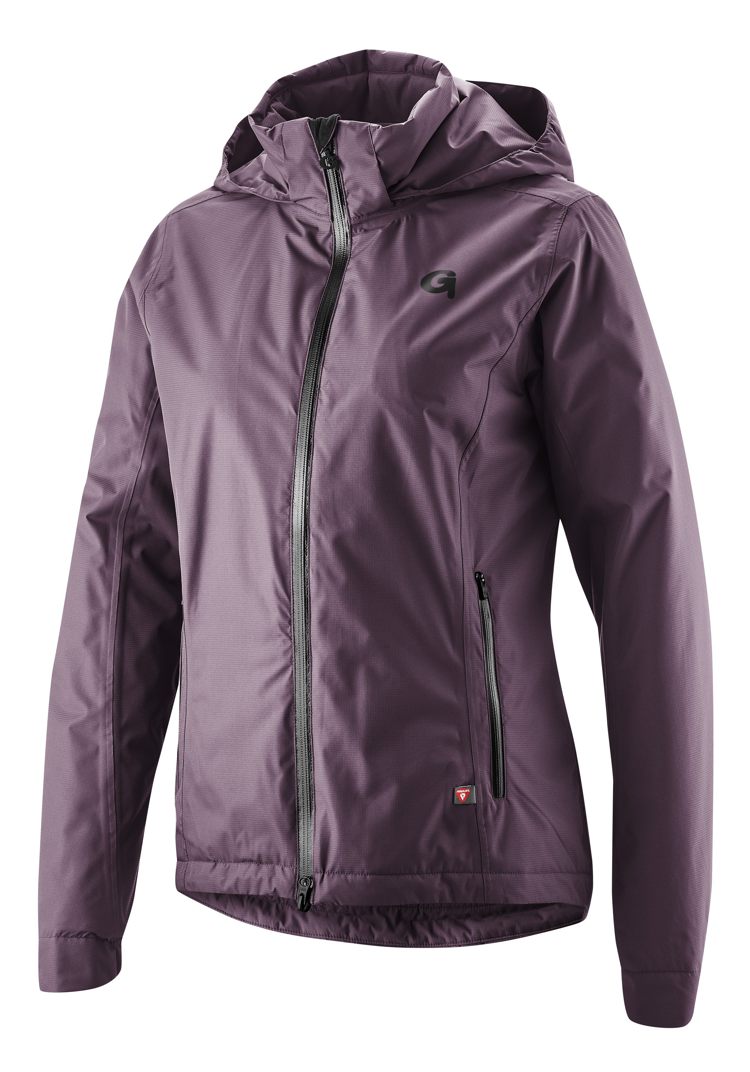 Gonso Fahrradjacke Save Jacket Therm W Damen Regenjacke wind- und wasserdicht, Radjacke mit Kapuze