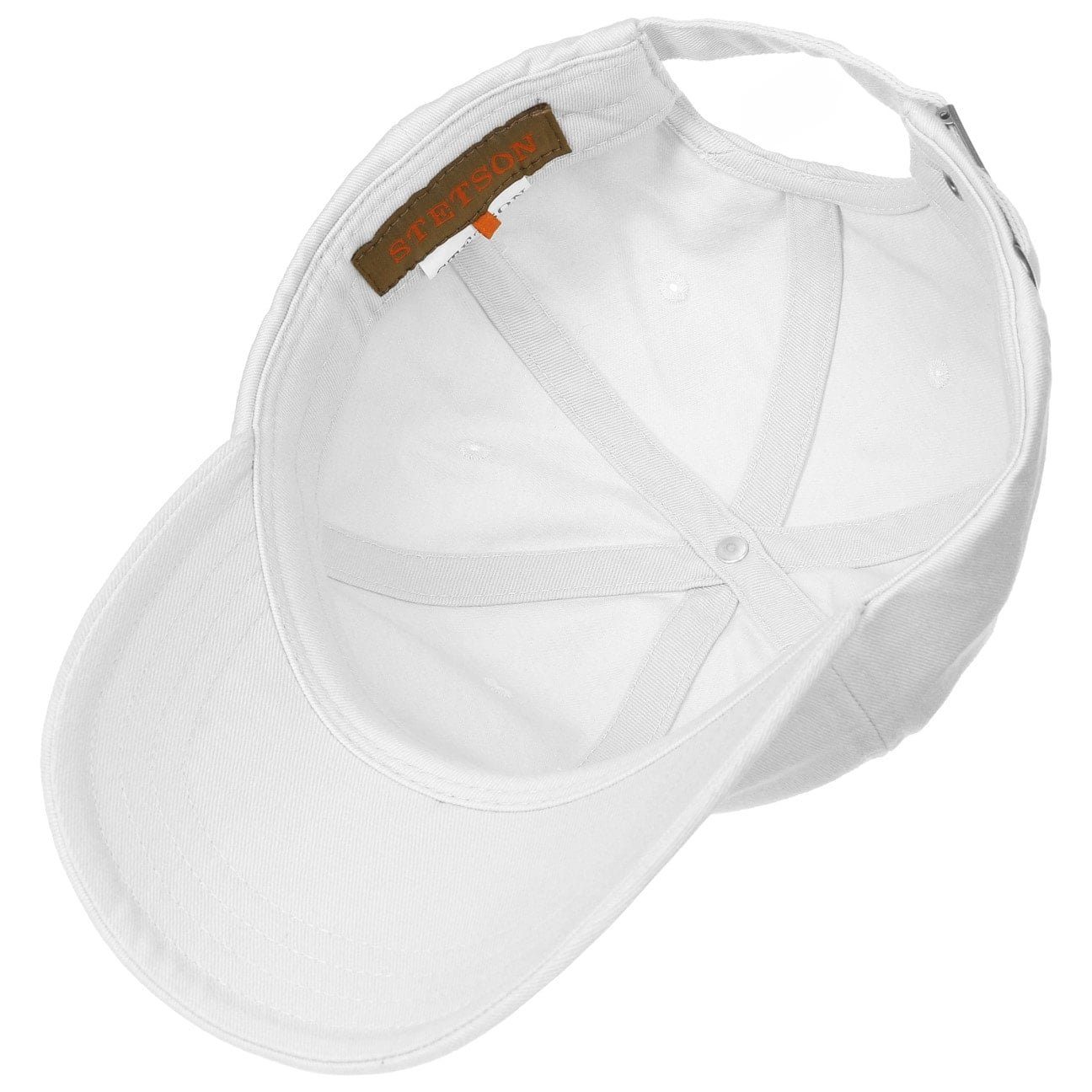 Stetson Baseball weiß Basecap Cap (1-St) Metallschnalle