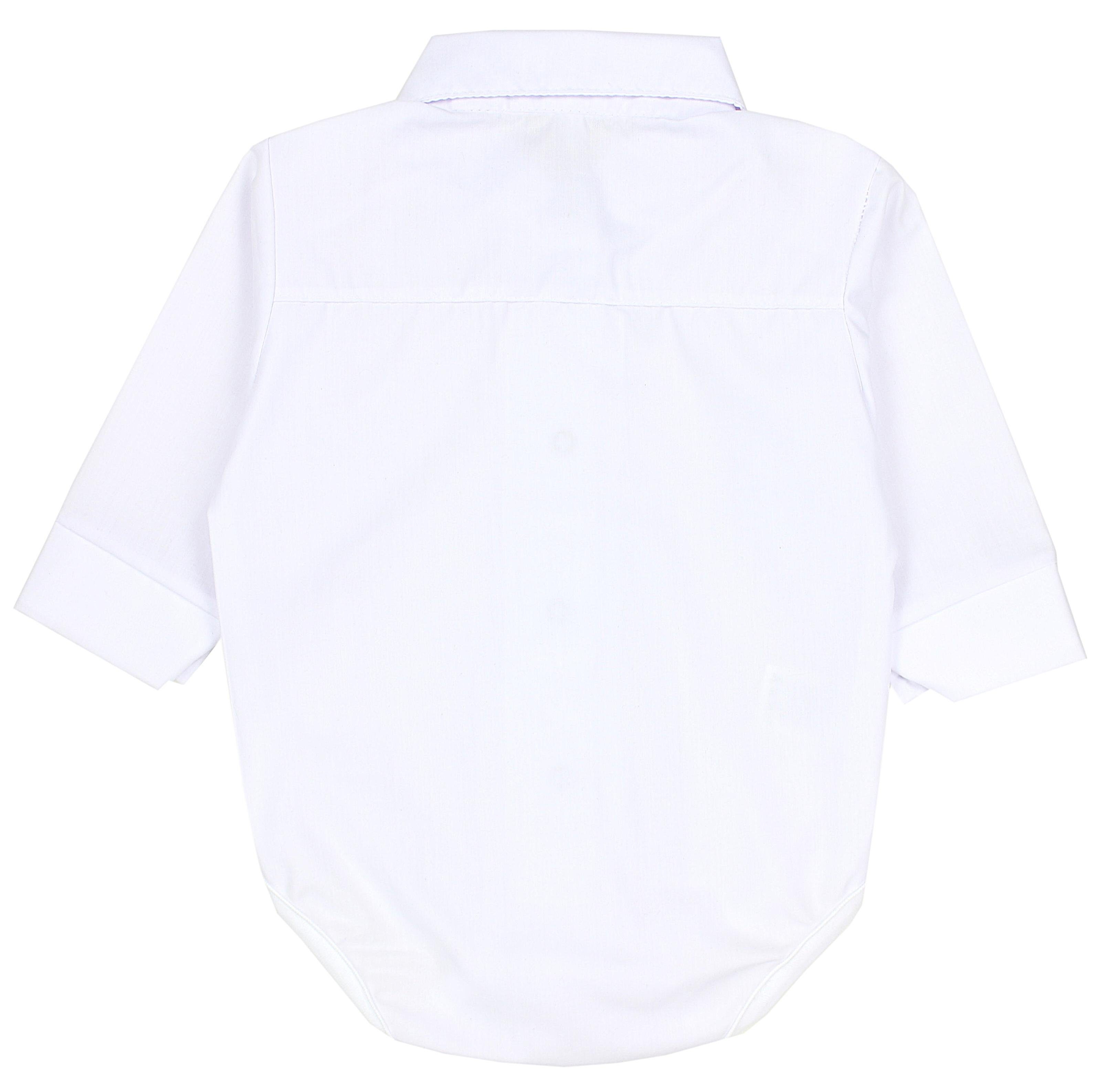 Jungen Baby Kragen Langarmbody Hemd-Body mit TupTam Langarm TupTam Weiß