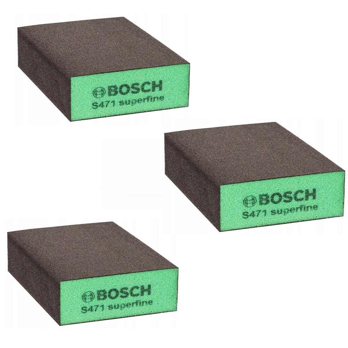 Bosch Bohrfutter Superfine Schleifschwam BOSCH Schleifklotz Schleifschwämme 100x68x25mm